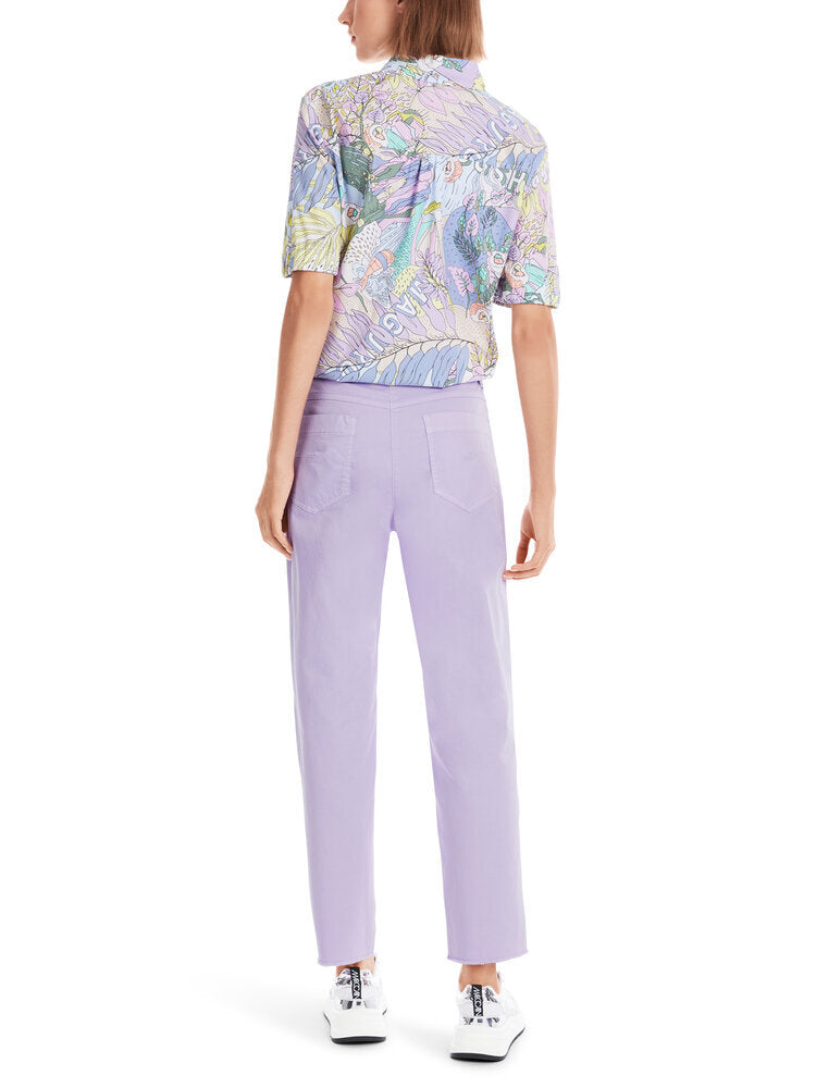 Pantalon violet à poches plaquées Marccain Sport