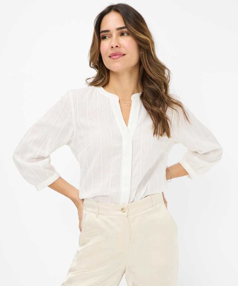 Chemisier blanc à rayures Brax