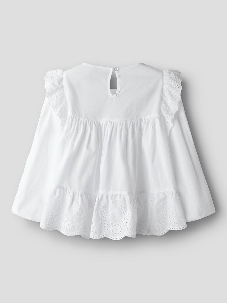 Witte kanten T-shirt Name it