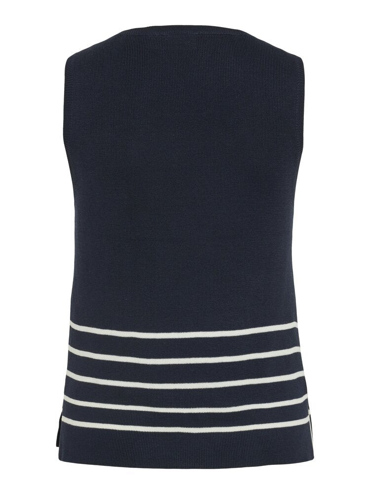 Haut bleu foncé à rayures Vikippa Vila