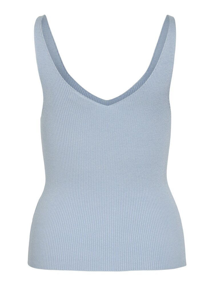 Haut en velours côtelé bleu clair Viwennie Vila