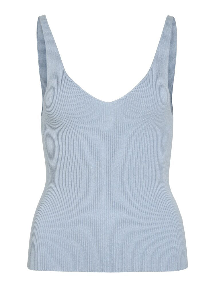 Haut en velours côtelé bleu clair Viwennie Vila