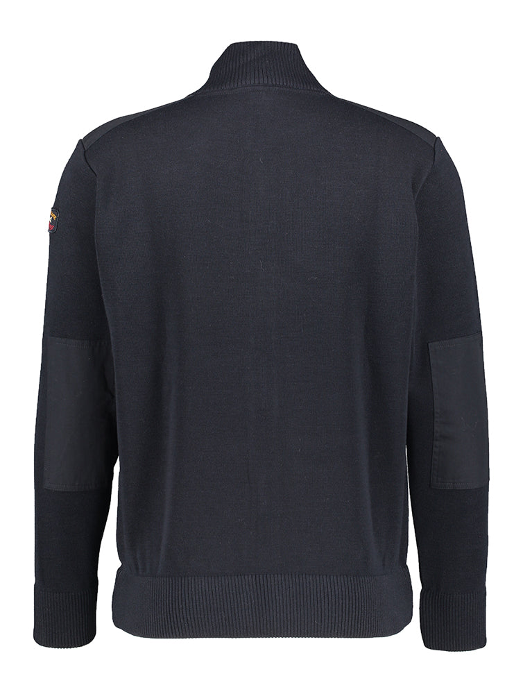Donkerblauwe gilet met rits Paul & Shark