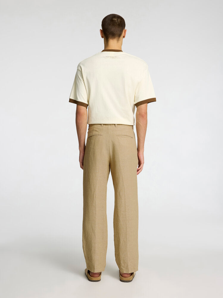 Beige linnen broek Selected