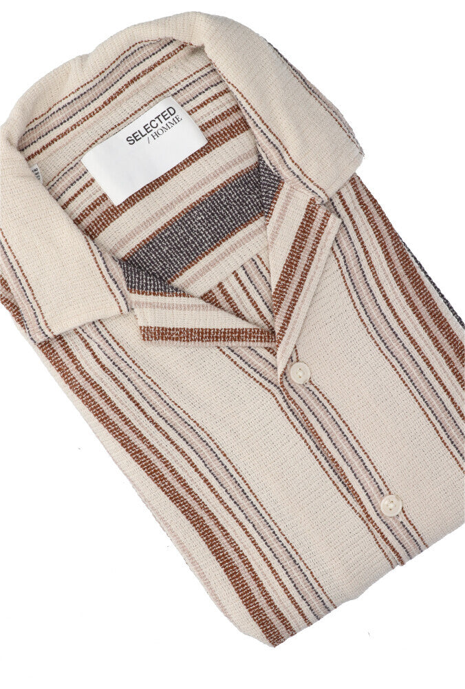 Chemise à rayures multicolores (coupe classique) à manches longues - Sélectionnée