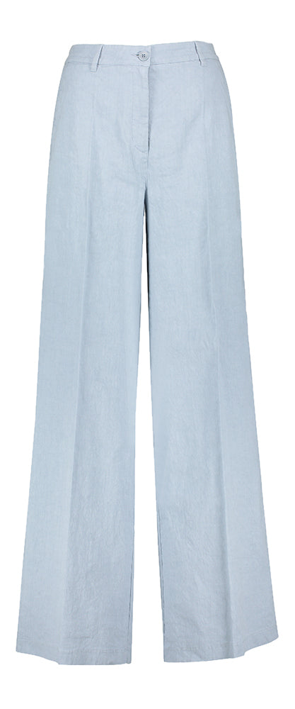 Pantalon ample en lin Ocean Ash d'Adrienne Cambio