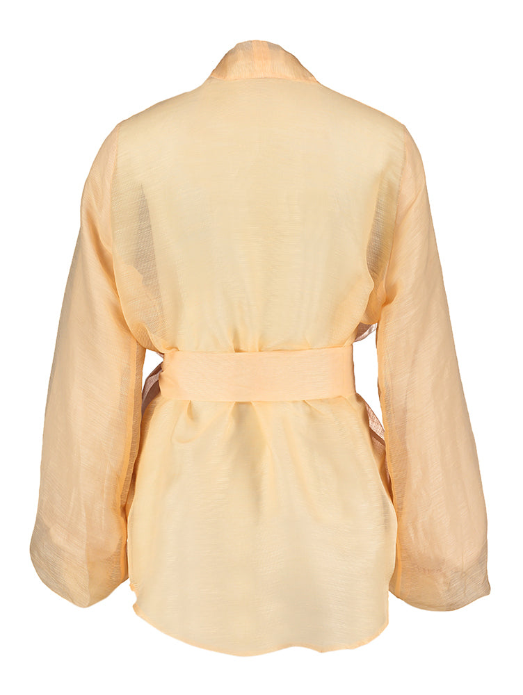 Gilet couleur abricot Jimmy Oscar