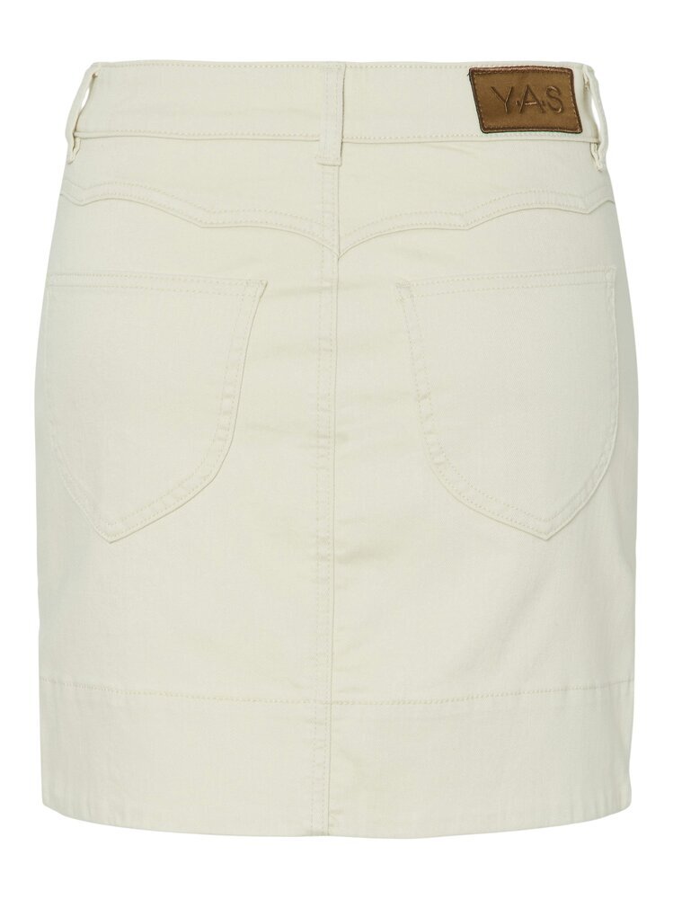 jupe courte en jean beige Yasdirma YAS