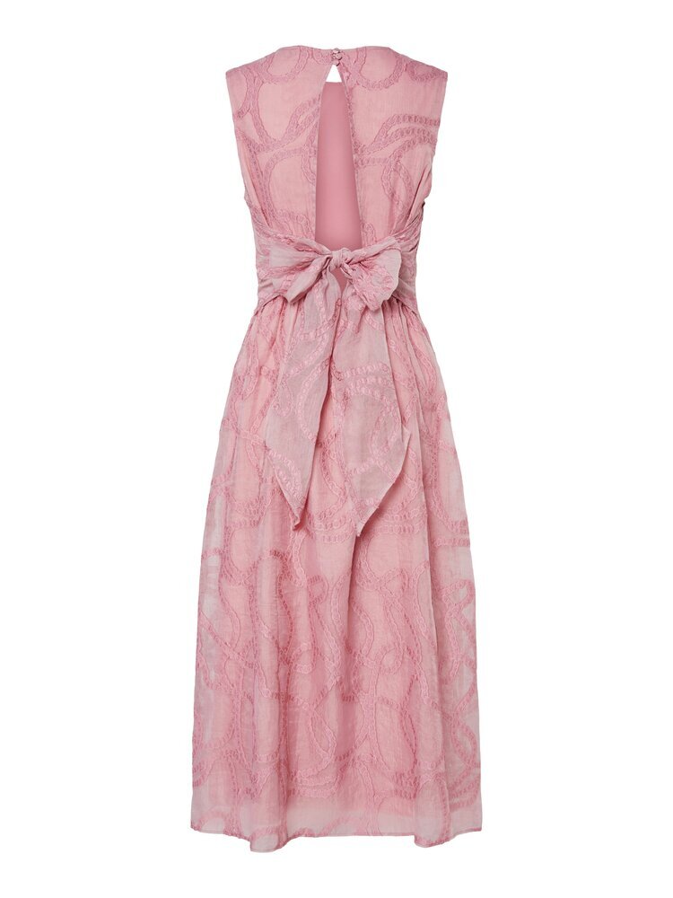 Robe midi rose à dos nu Yaskiro YAS