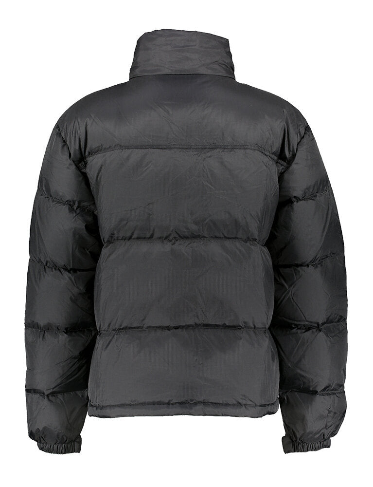 Doudoune noire à capuche amovible Olaf