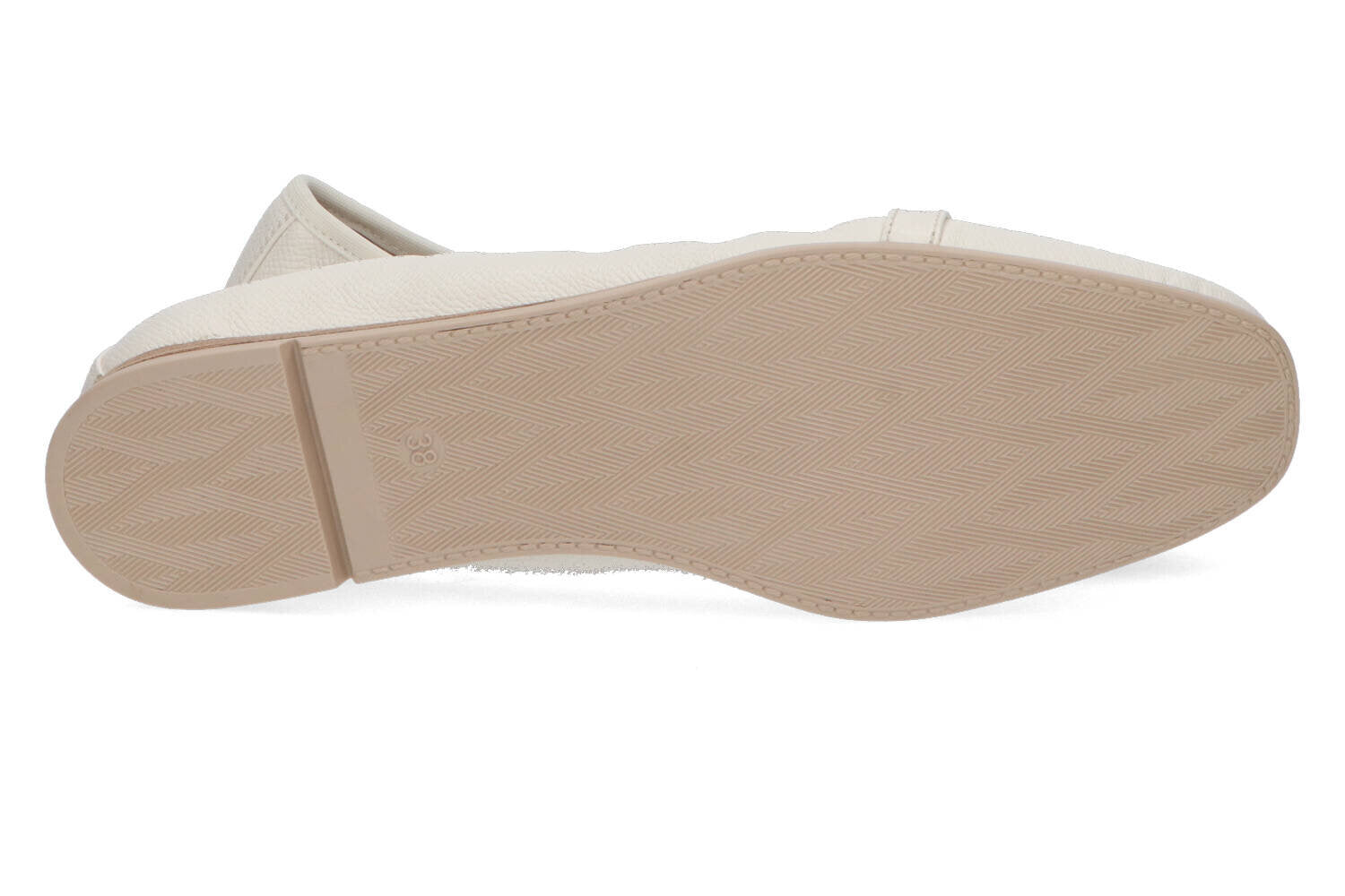 Witte ballerina met gouden detail Dl Sport