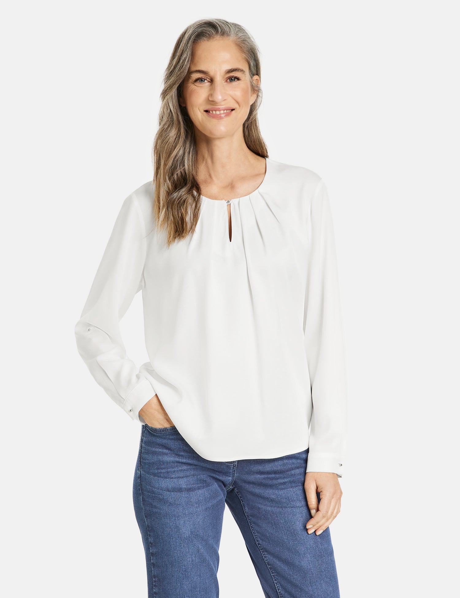 Chemisier blanc à détail au col Gerry Weber