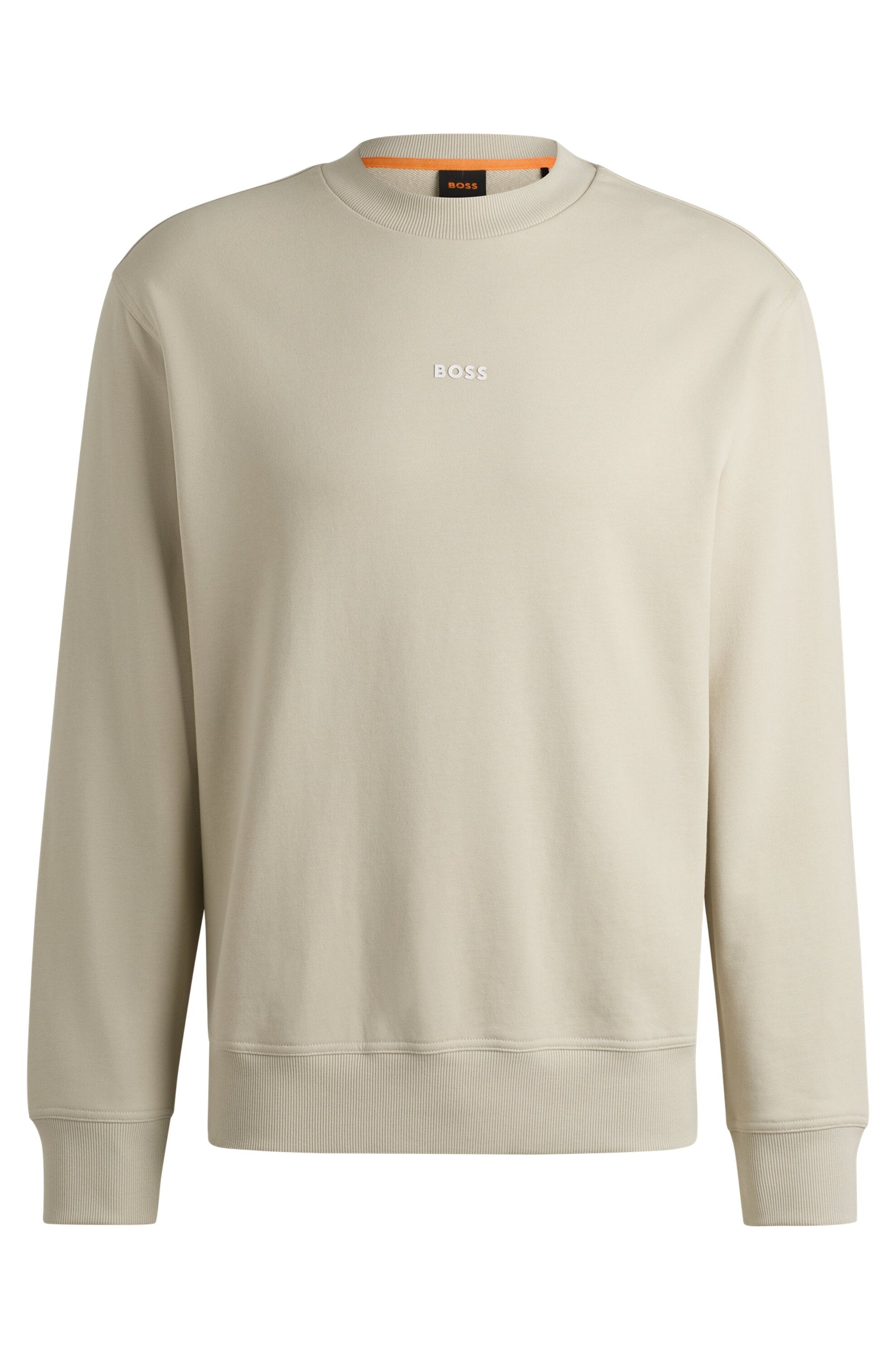 Beige sweater met ronde hals Hugo Boss