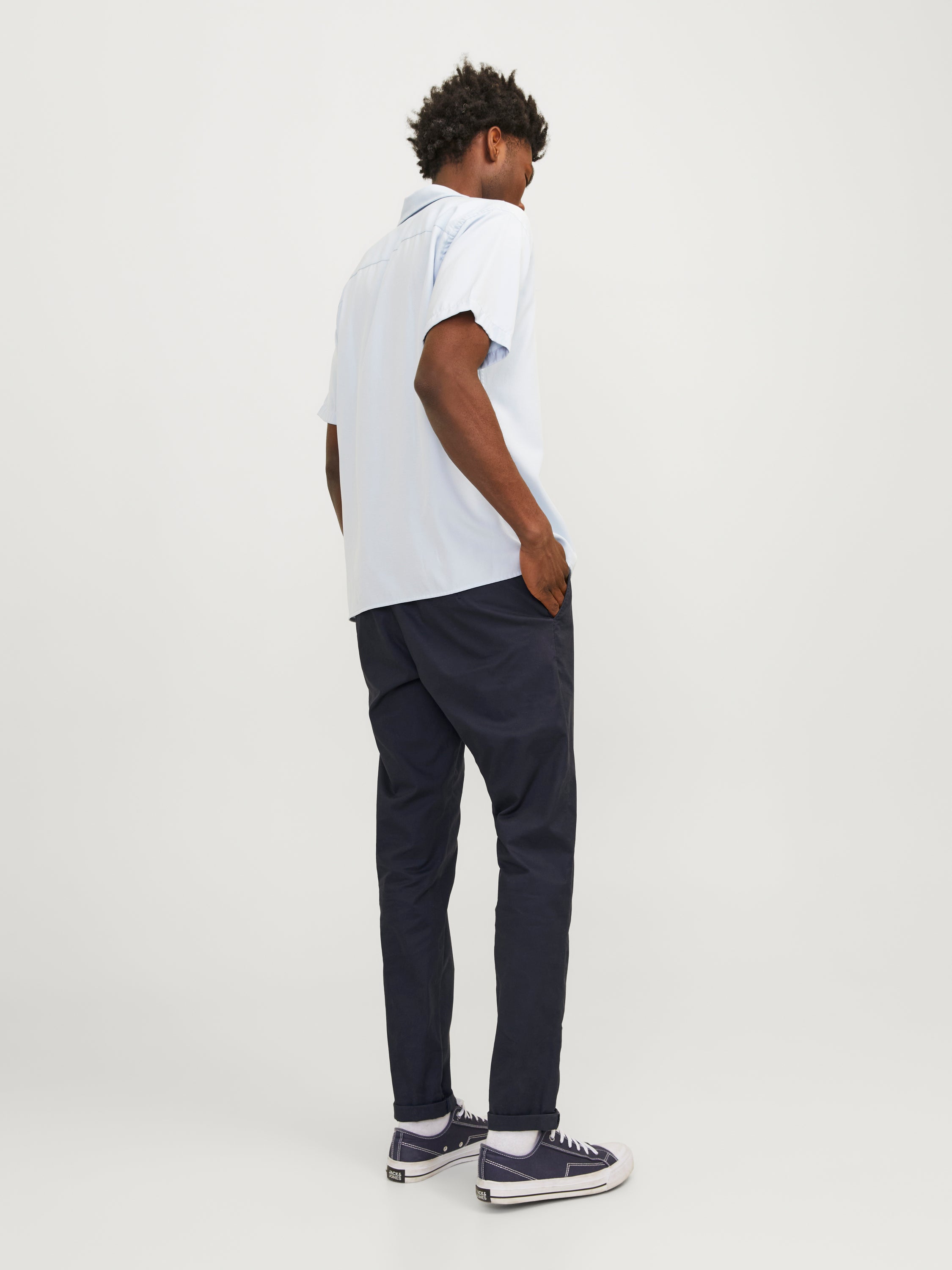 Chino bleu foncé coupe slim Jack & Jones