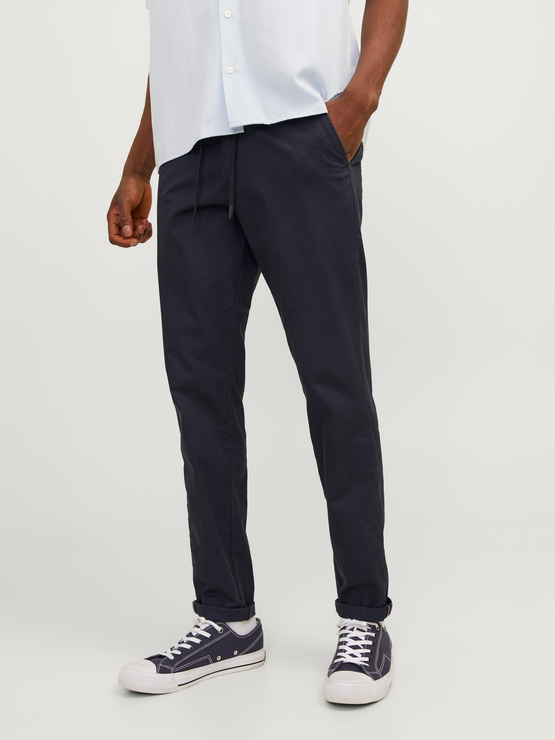Chino bleu foncé coupe slim Jack & Jones