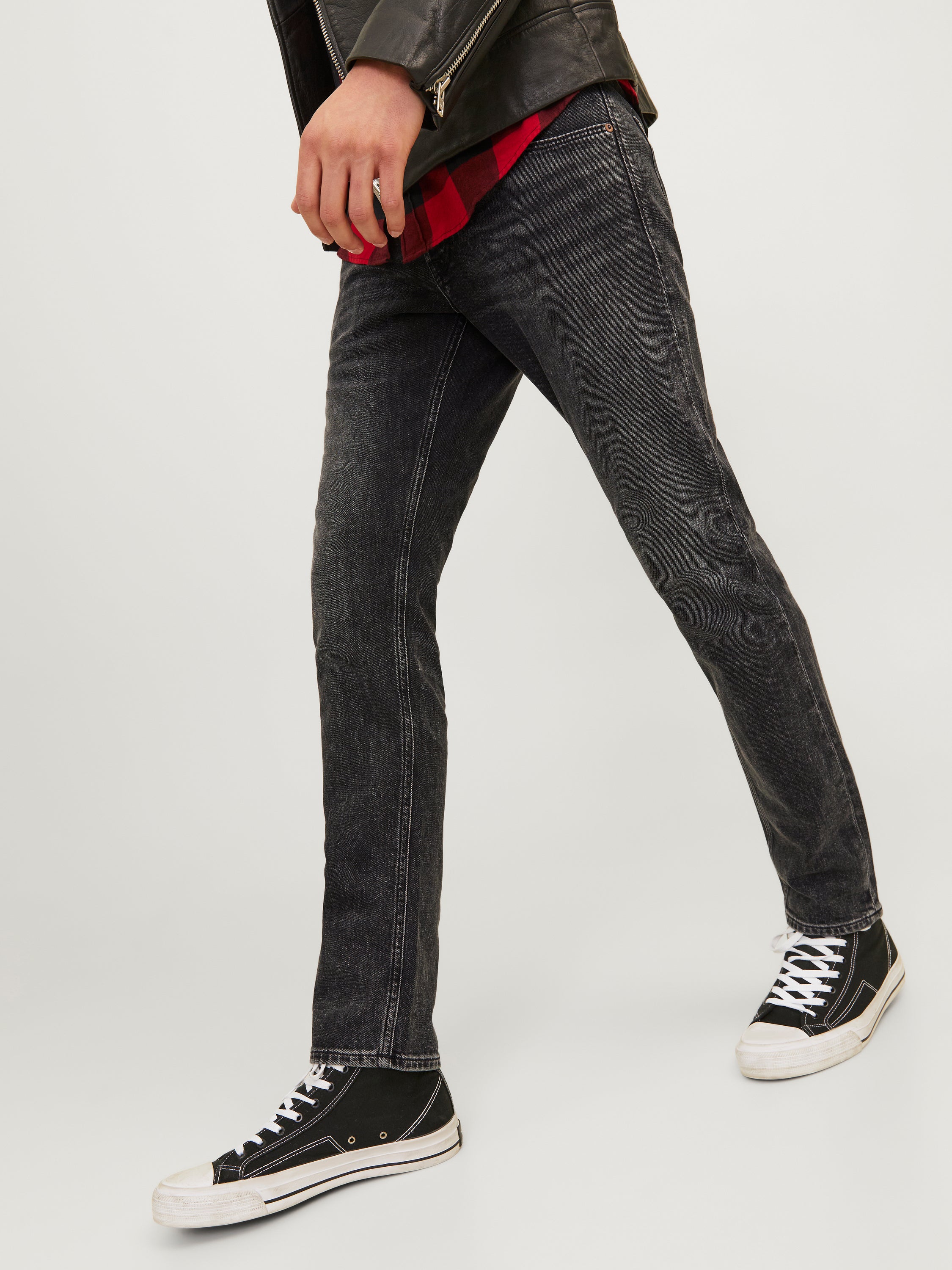 Grijze slim fit jeans Jjiglenn Jack & Jones