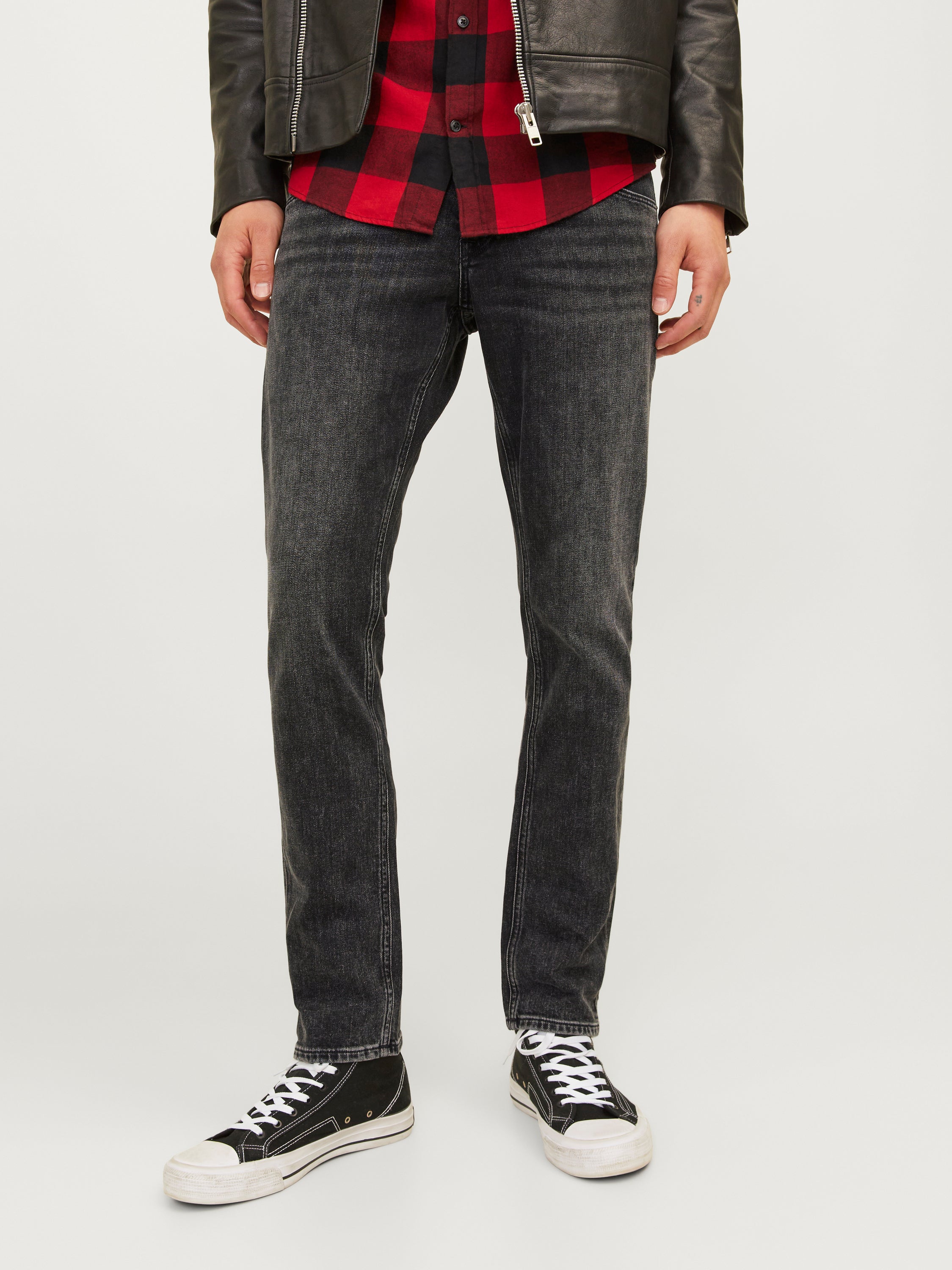 Grijze slim fit jeans Jjiglenn Jack & Jones