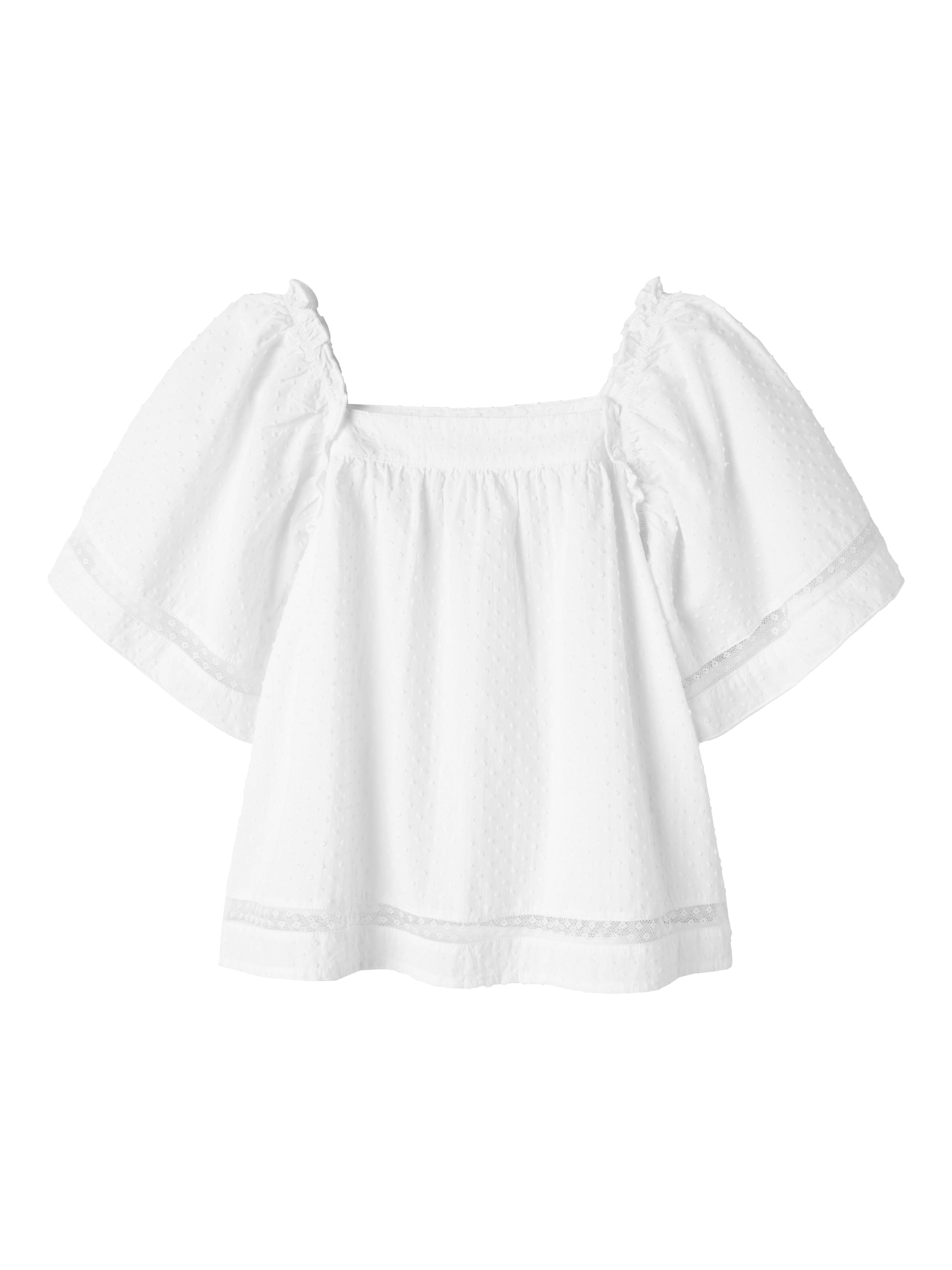 Witte katoenen off shoulder blouse Name It