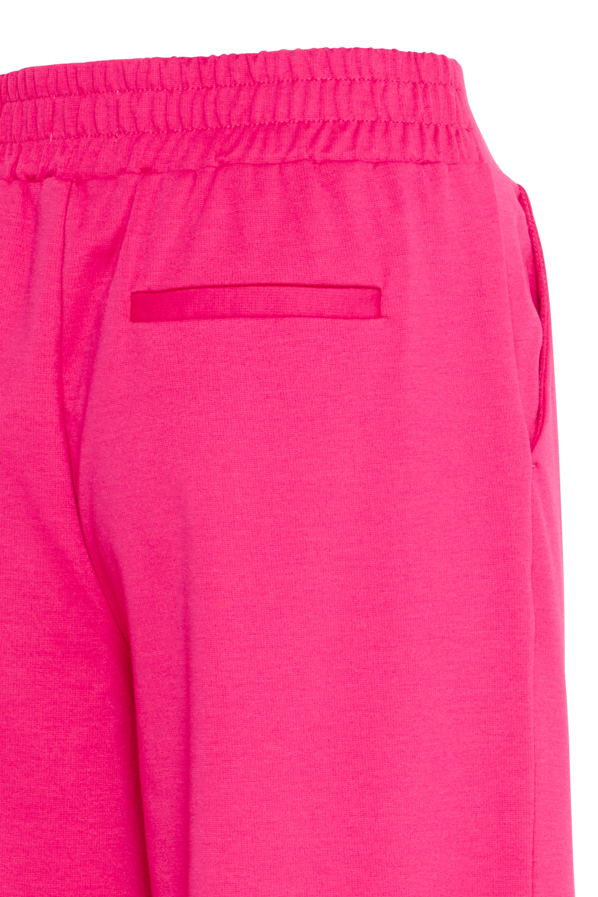 Fushia comfortabele broek met elastiek en zakken Kate Sus Ichi