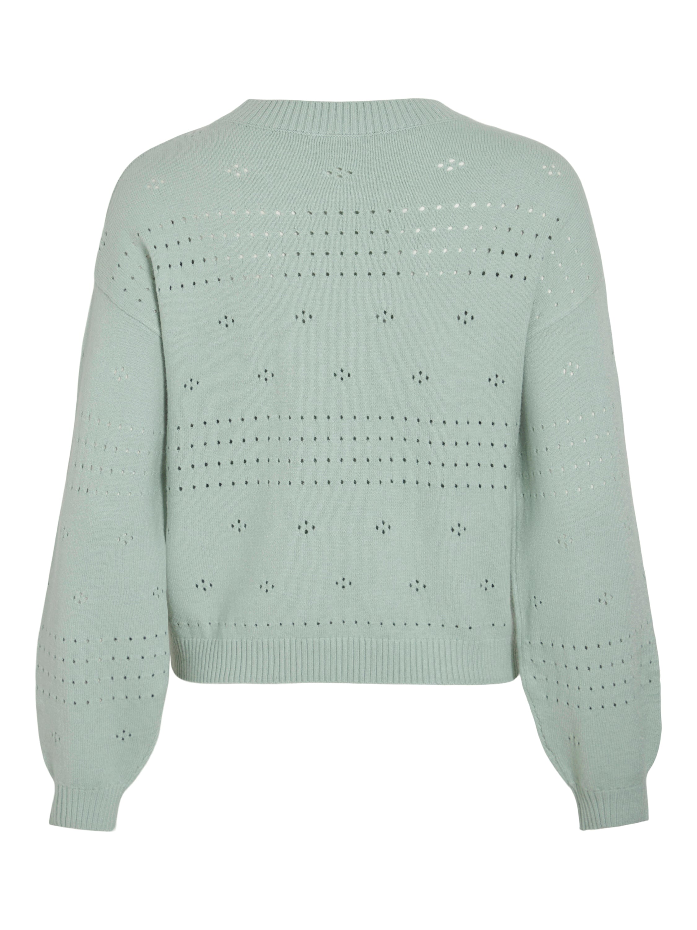 Lichtgroene pull met boothals Viril Vila