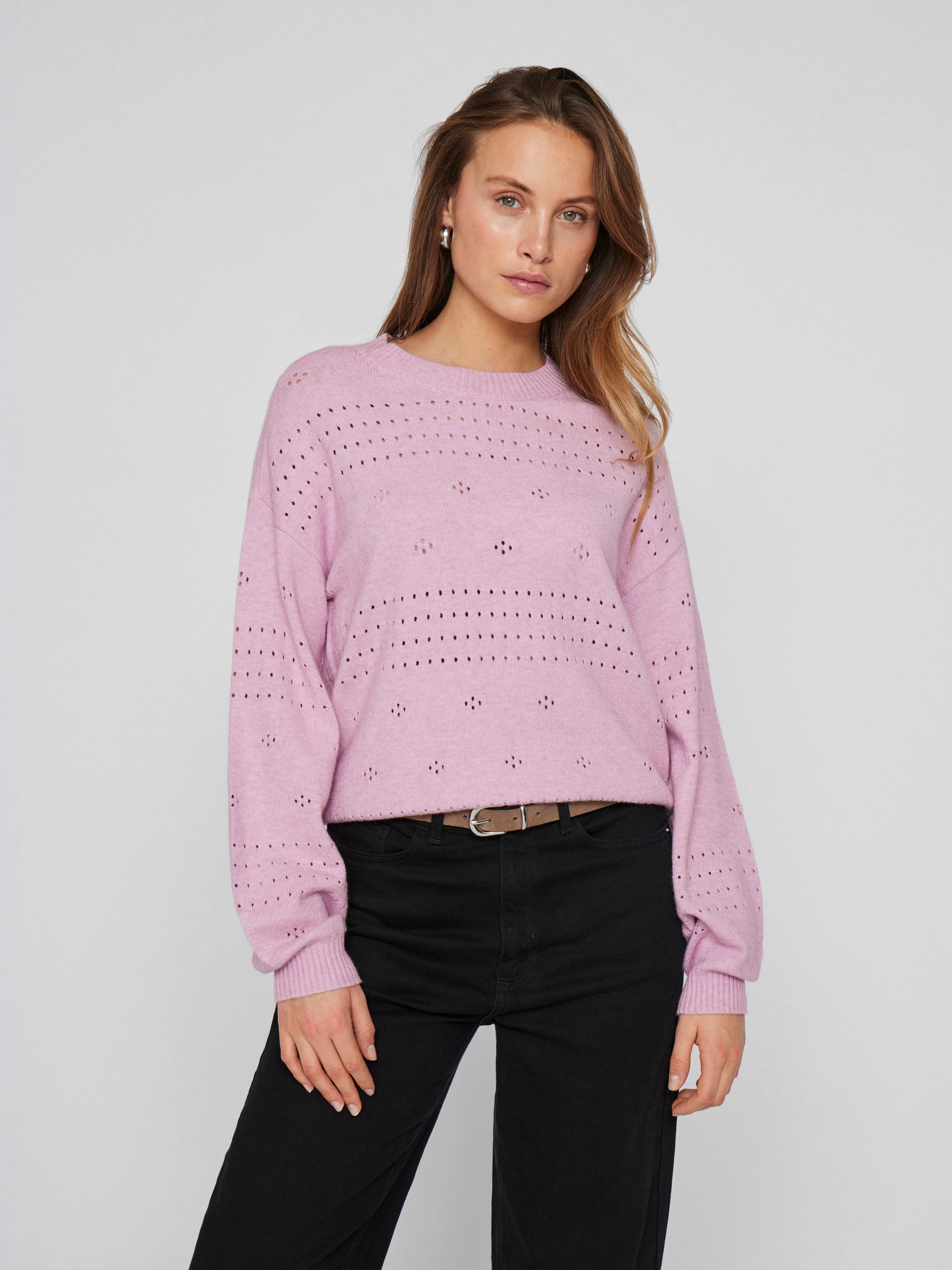 Paarskleurige pull met boothals Viril Vila