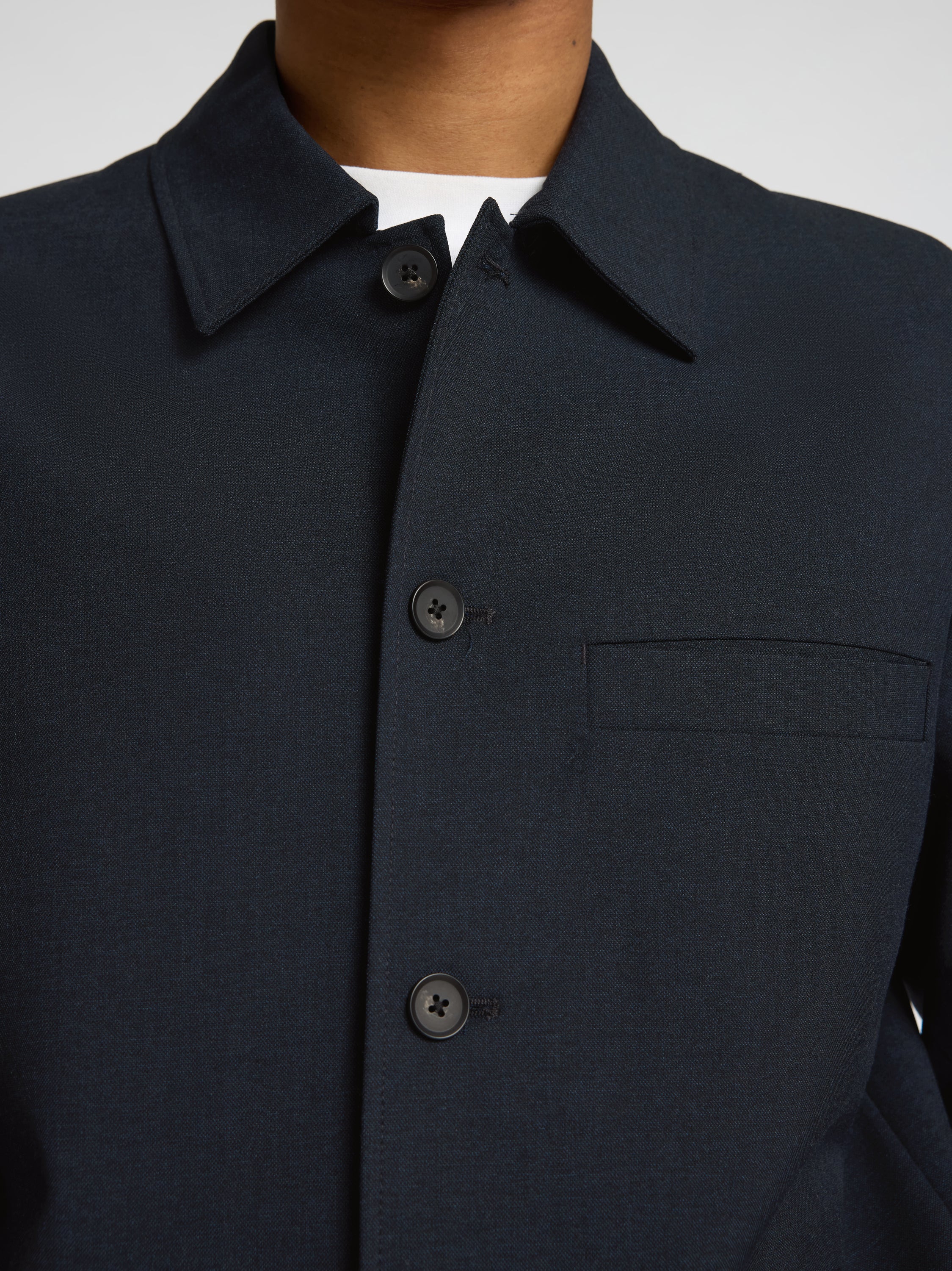 Donkerblauw overhemd Selected