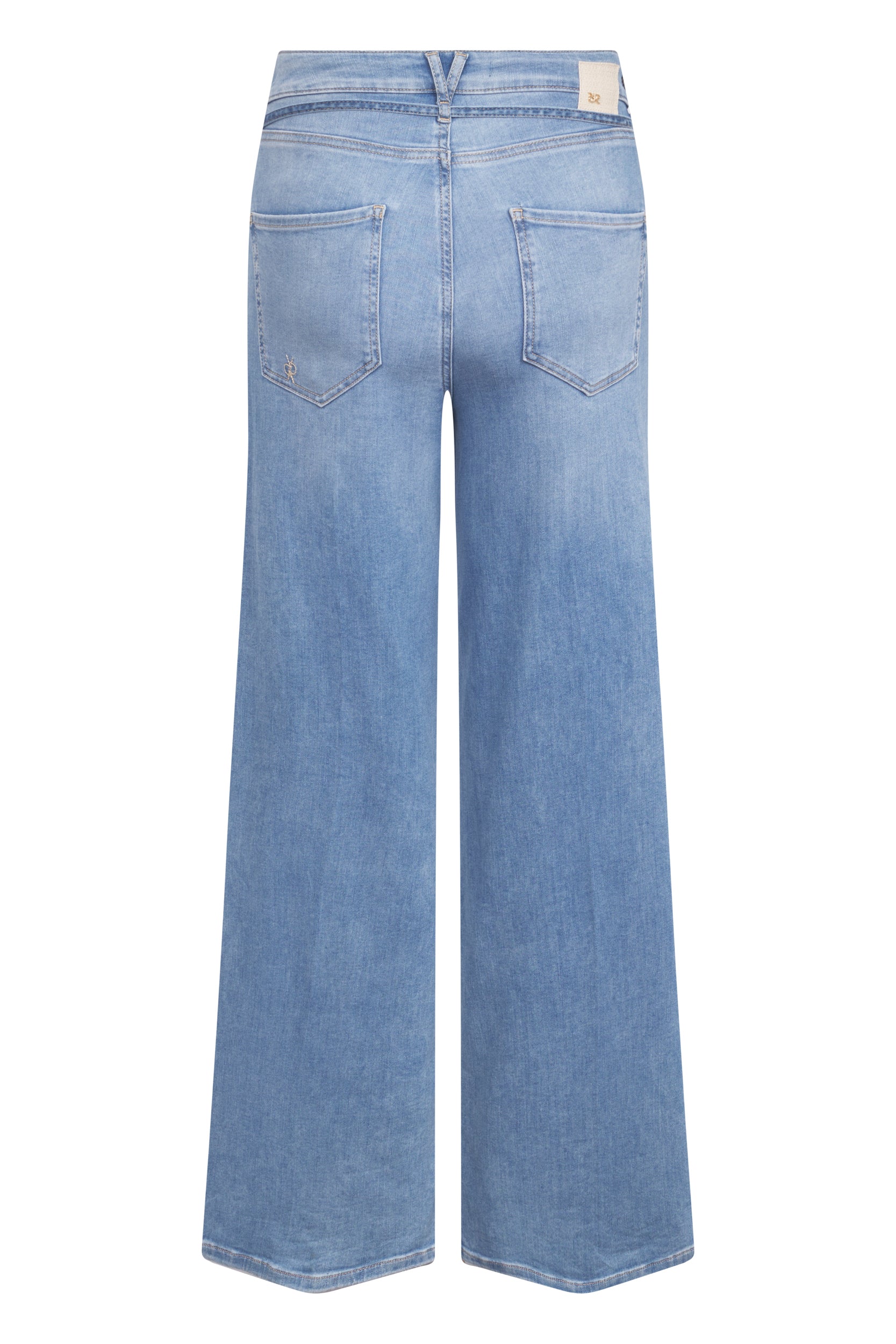 Blauwe wide leg jeans Sventy Belt Raffaello