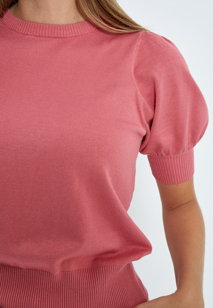 Pull corail à manches courtes Liva Minus