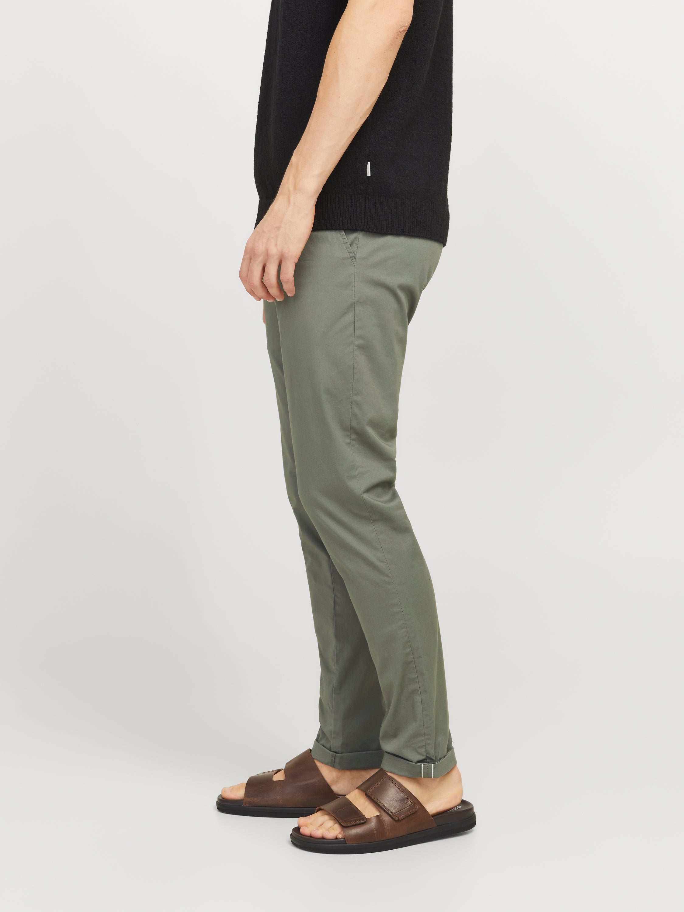 Kaki slim fit chino Jack & Jones