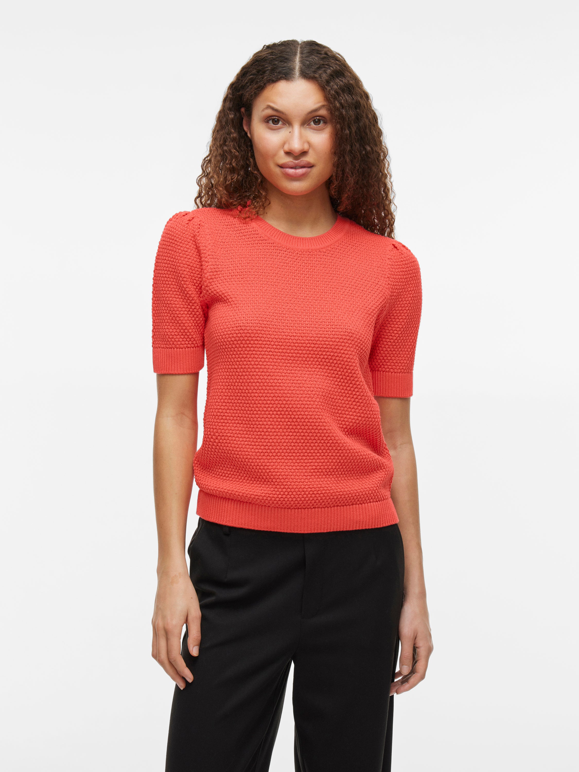 Pull en coton couleur corail Vidalo Vila