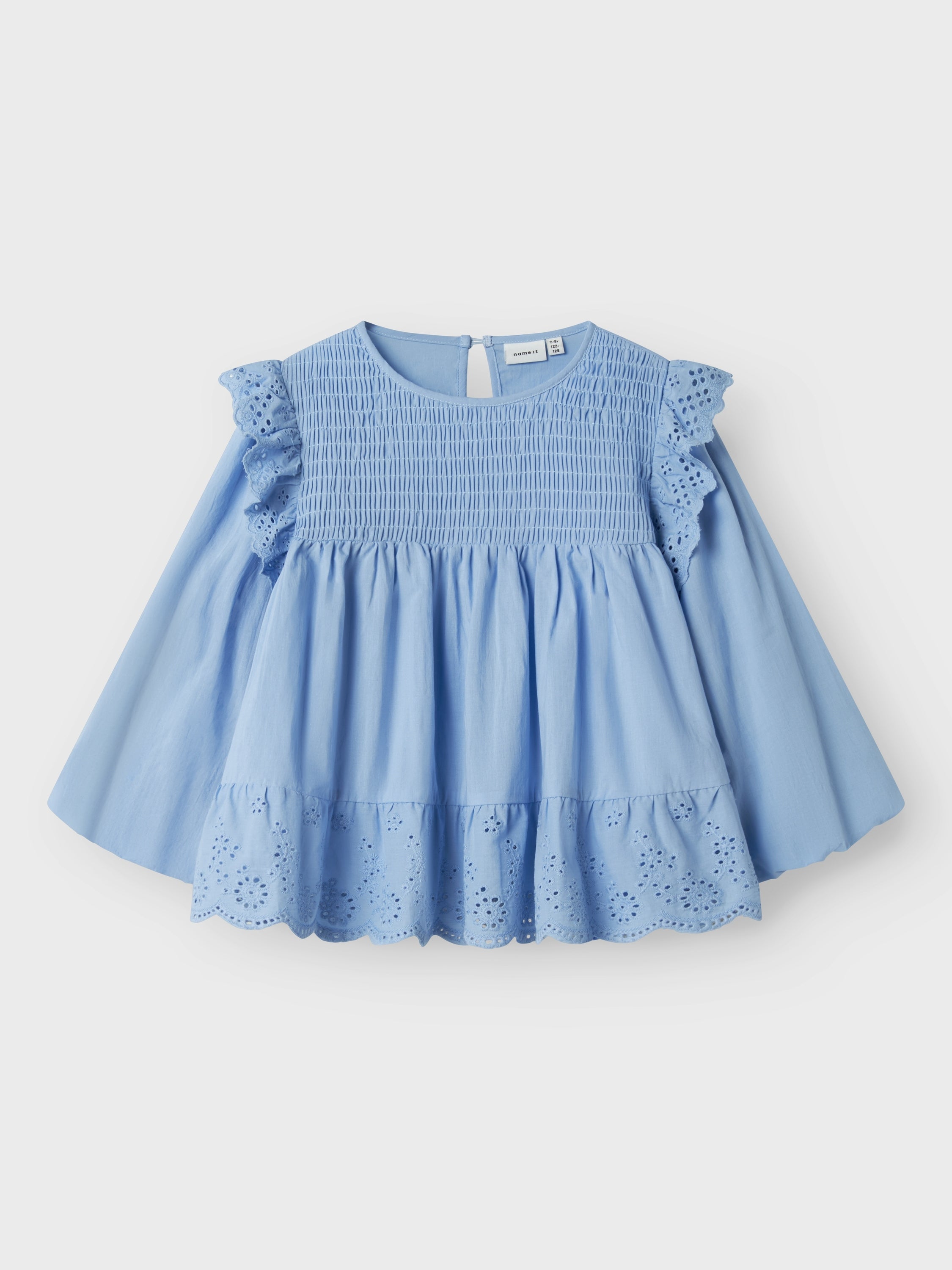 T-shirt en dentelle bleu clair - Nommez-le