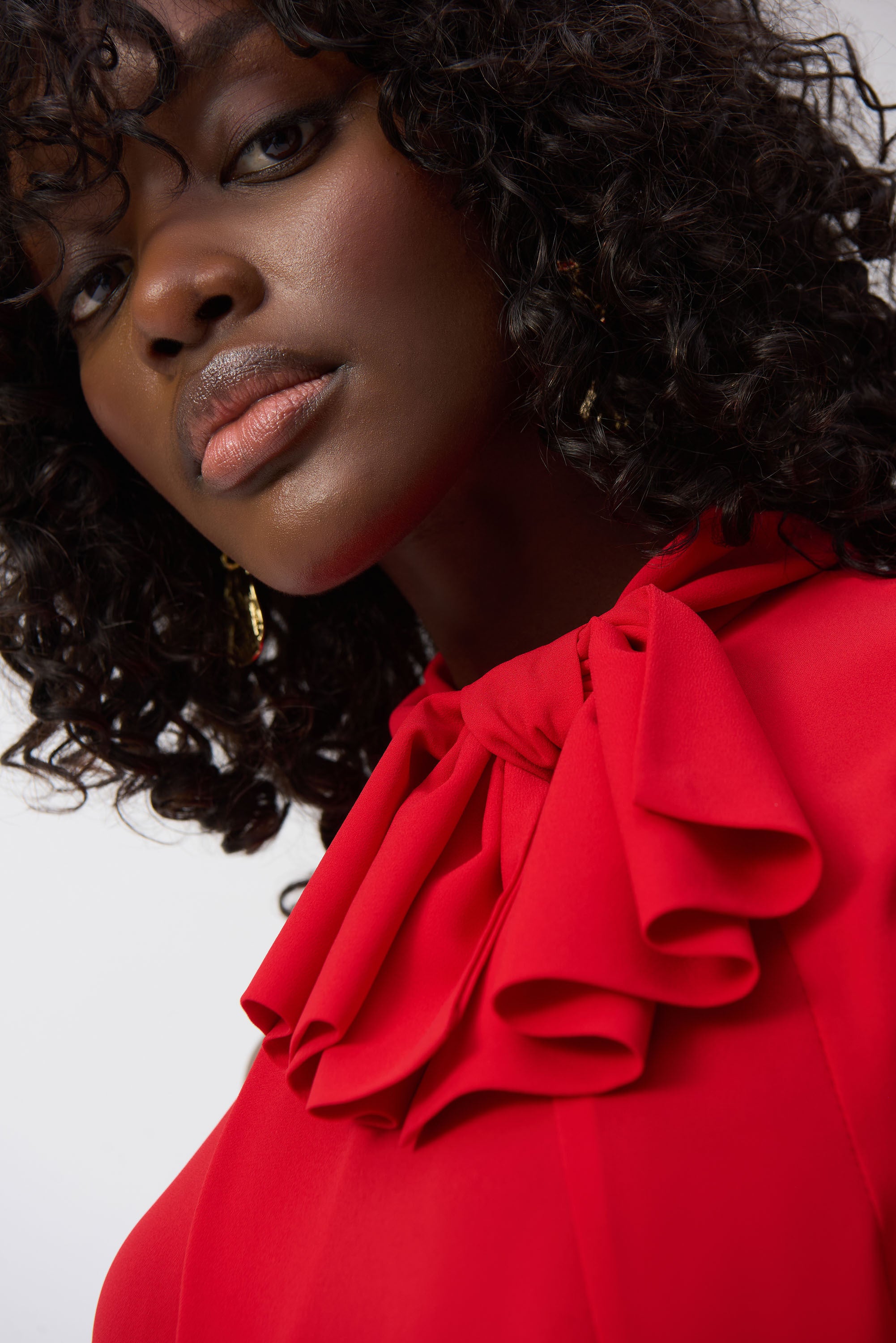 Rode top met strik Joseph Ribkoff