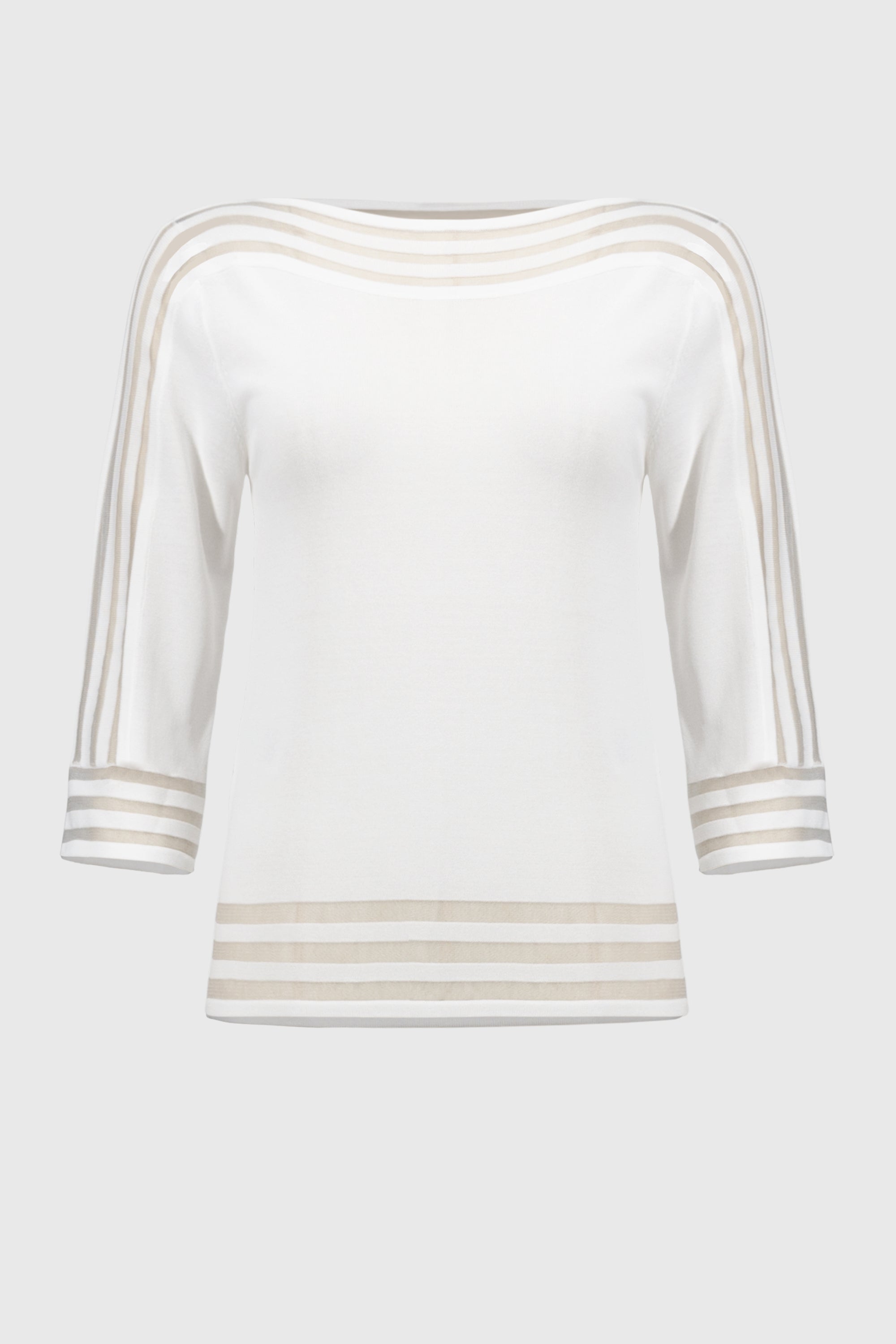 Ecru trui met details van nylon Joseph Ribkoff