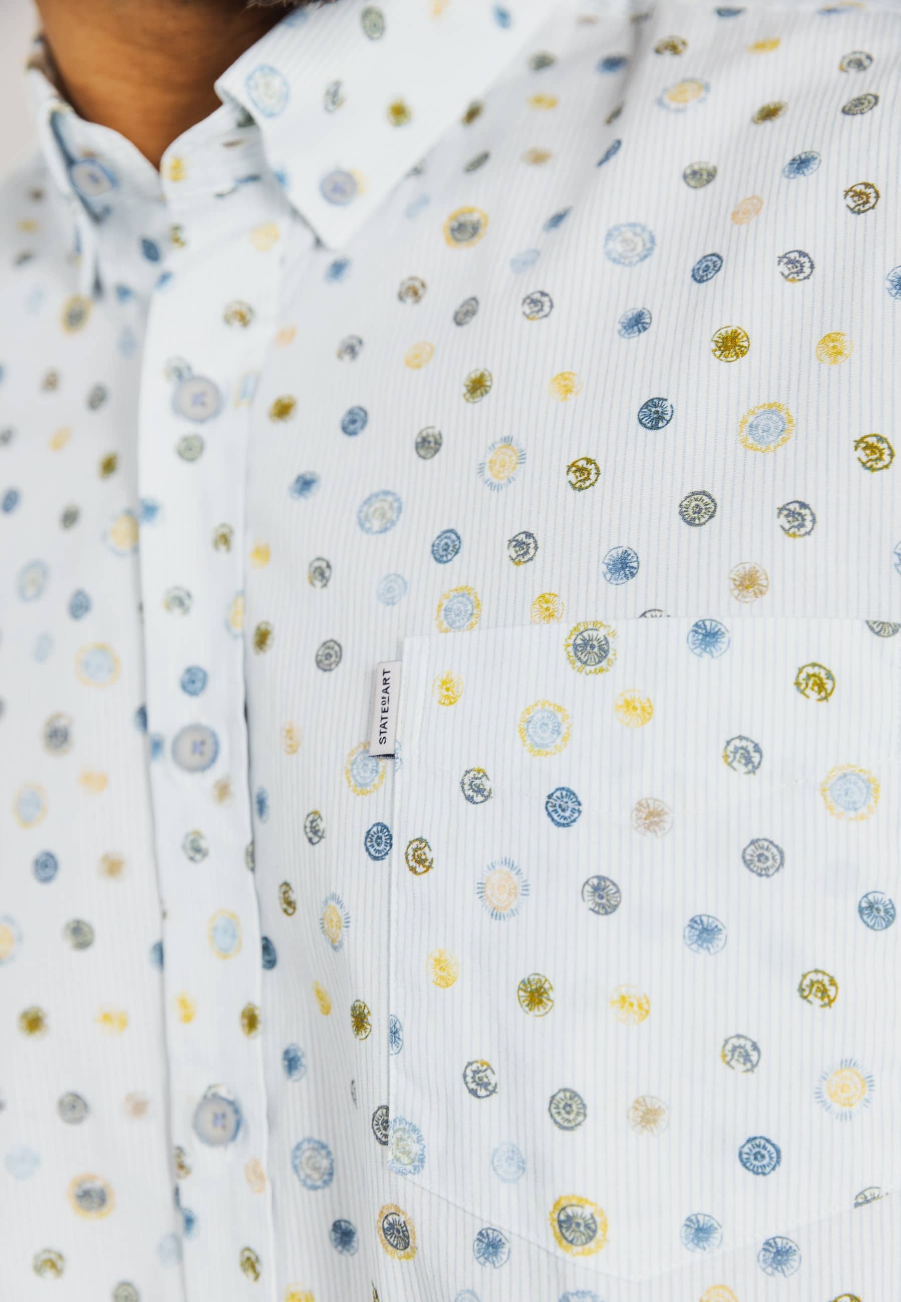 Multi katoenen hemd (regular fit) met lange mouwen State Of Art