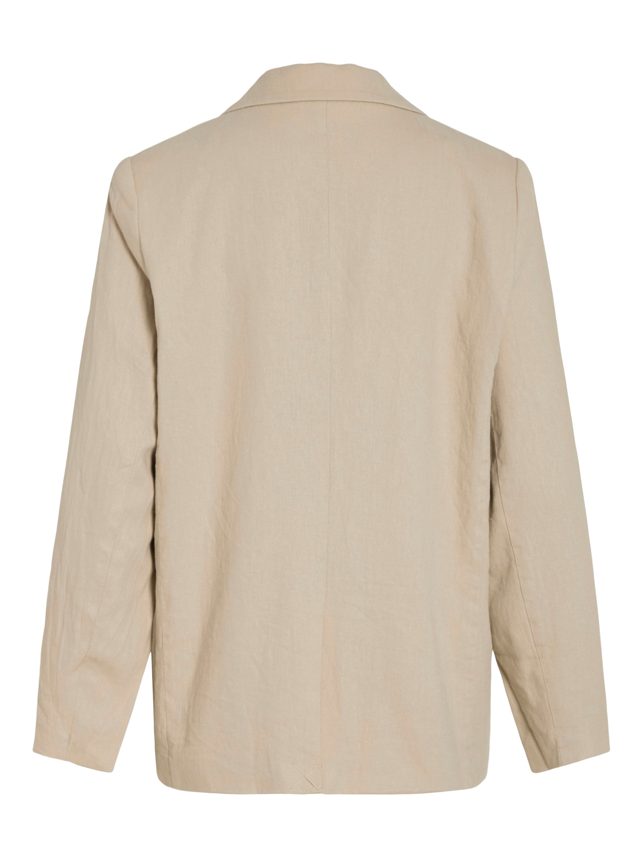 Beige blazer met knoopsluiting Vijolanda Vila