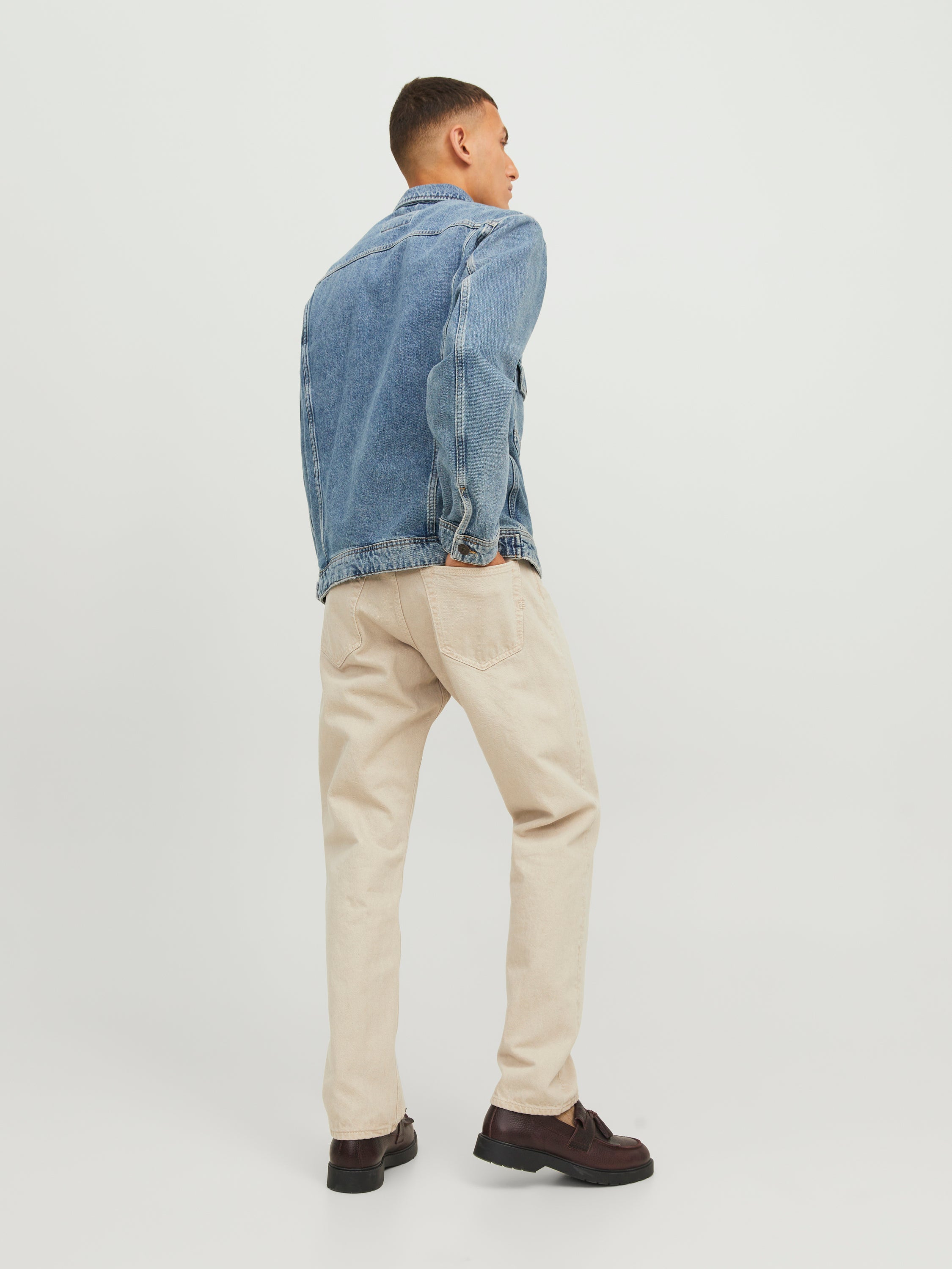 Jean beige ample JJichris Jach & Jones