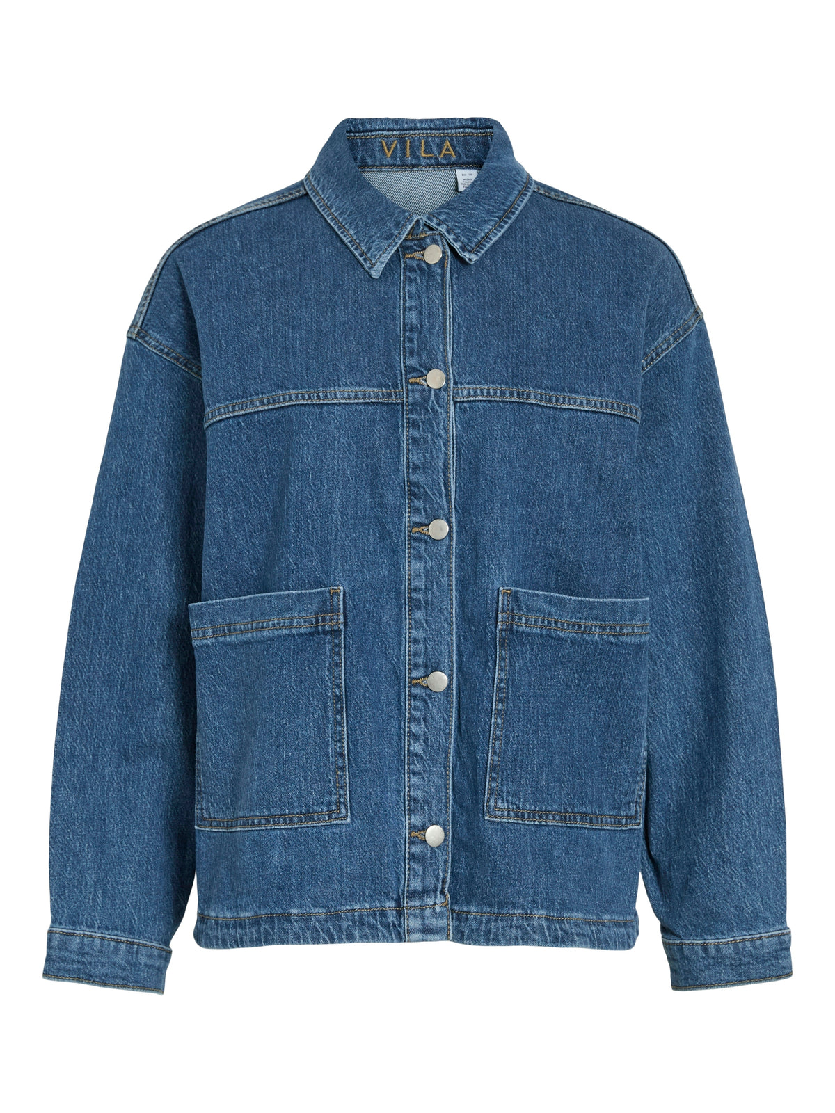 Light Blue denim jeansjasje Vila