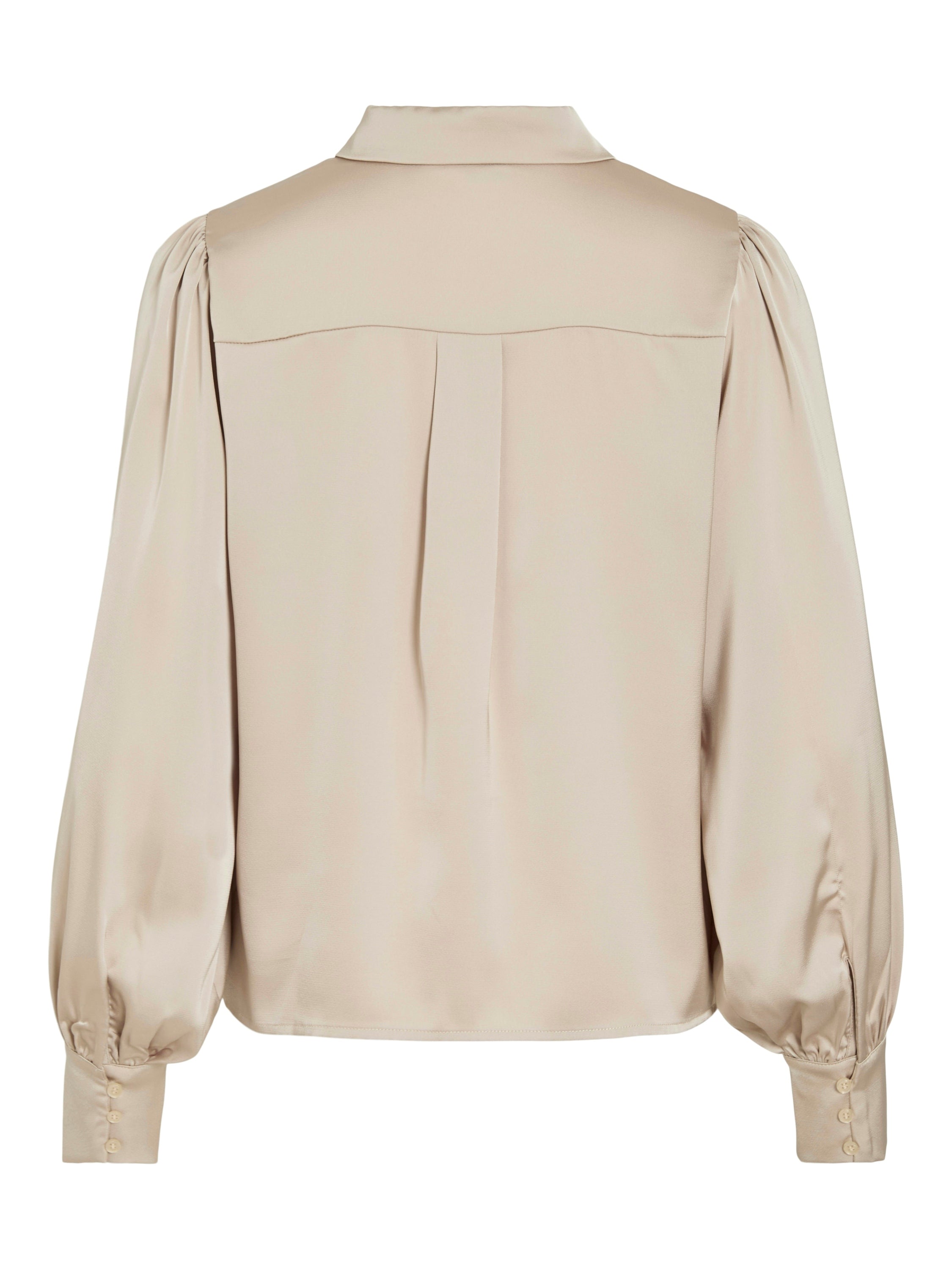Beige blouse met knopen Vienna Ravenna Vila