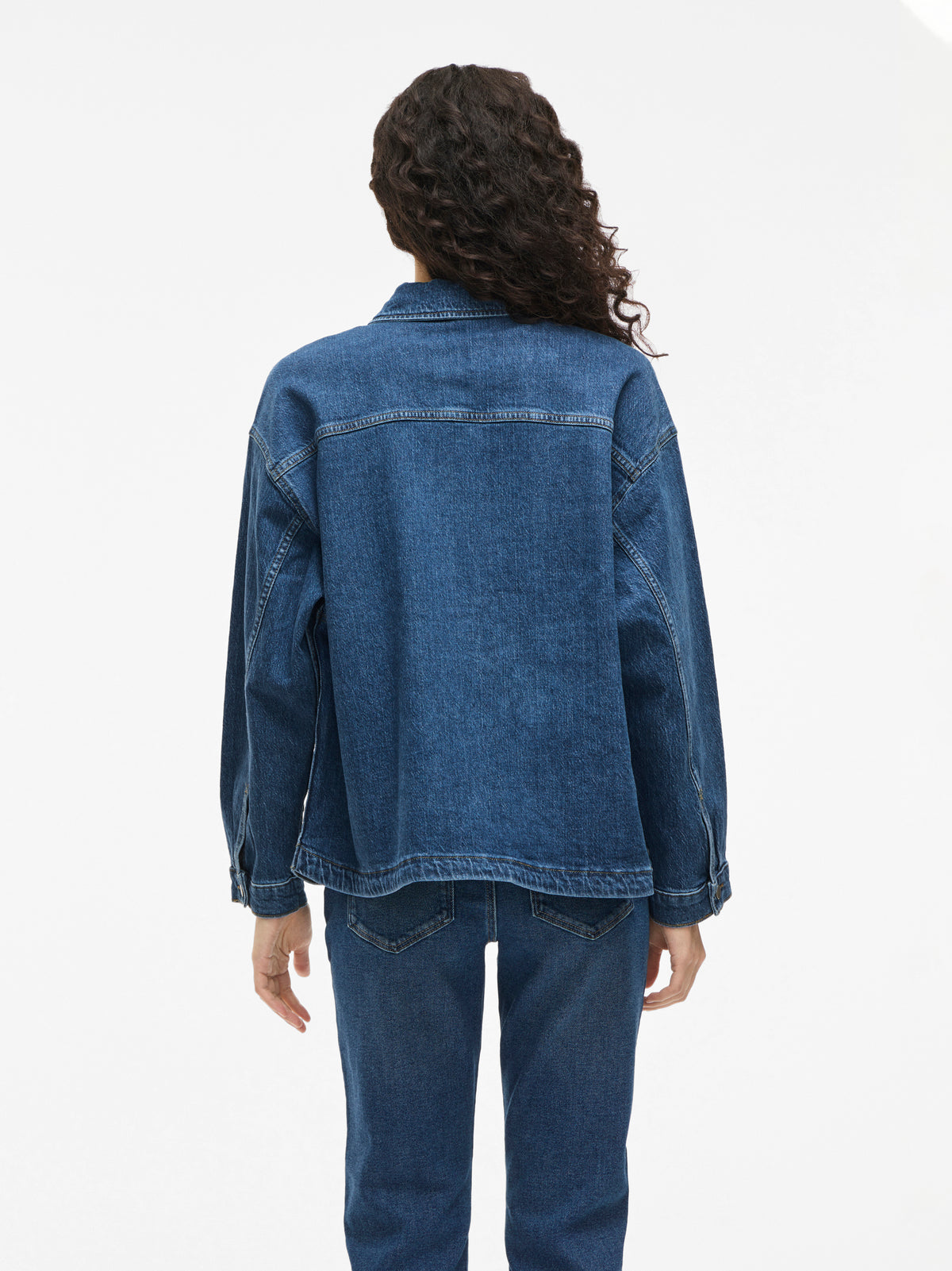 Light Blue denim jeansjasje Vila