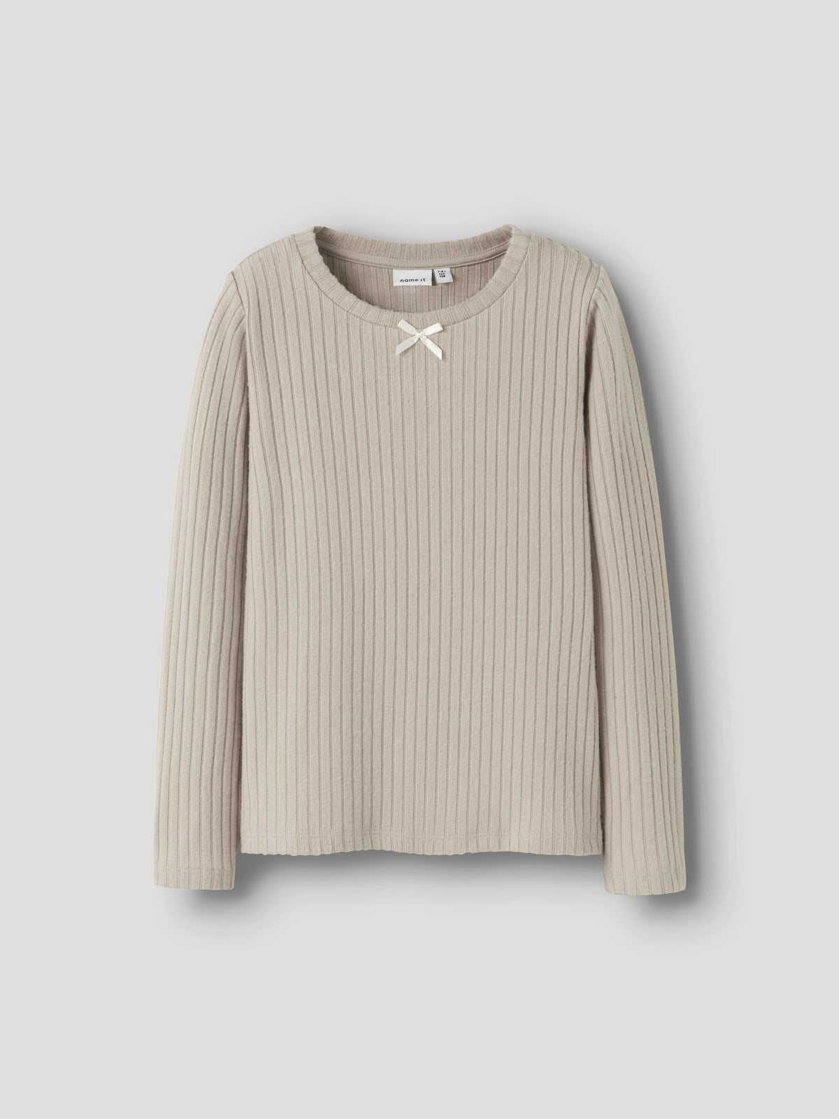 Beige pull in ribbel Name It