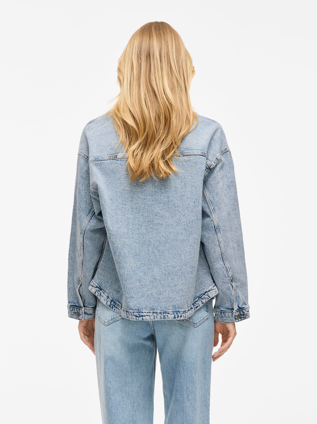 Medium blue jeansjasje Vila