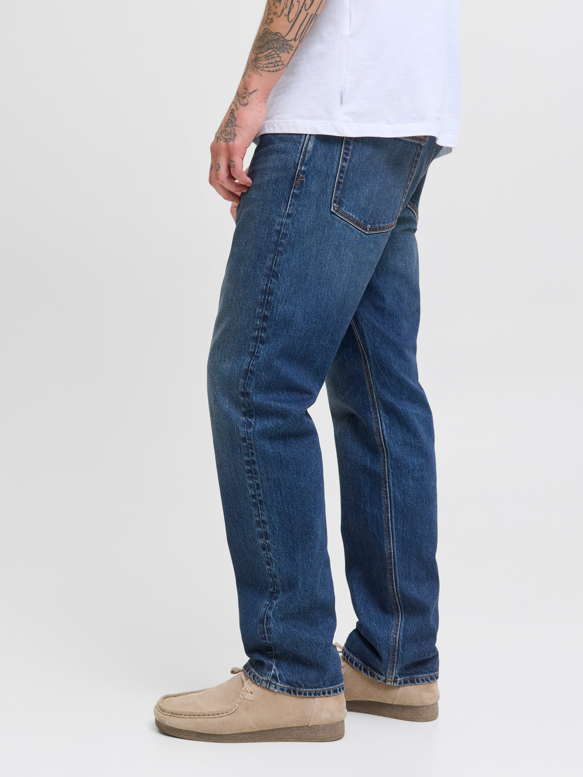 Donkerblauwe straight jeans Jjichris Jack & Jones