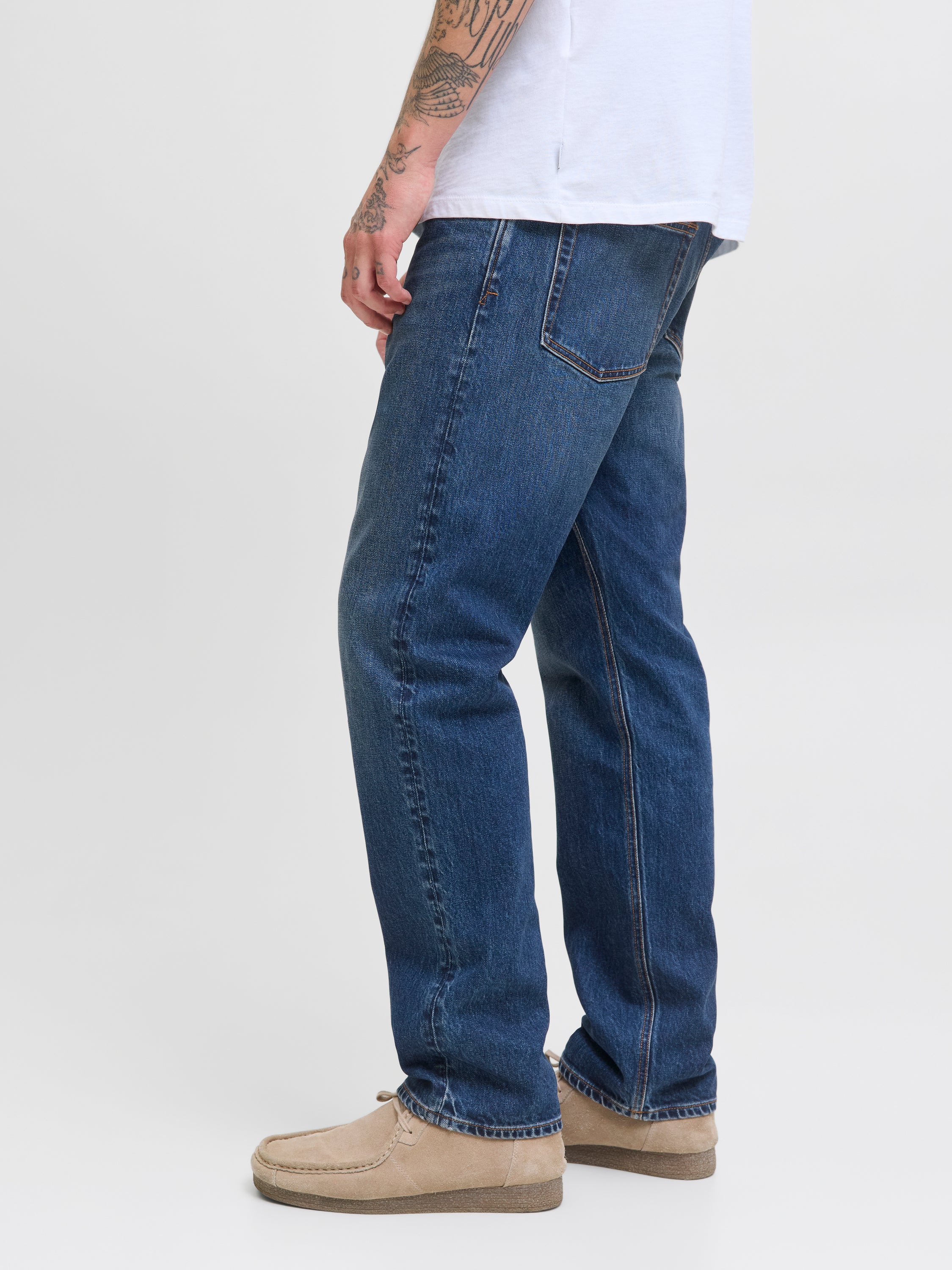 Donkerblauwe straight jeans Jjichris Jack & Jones