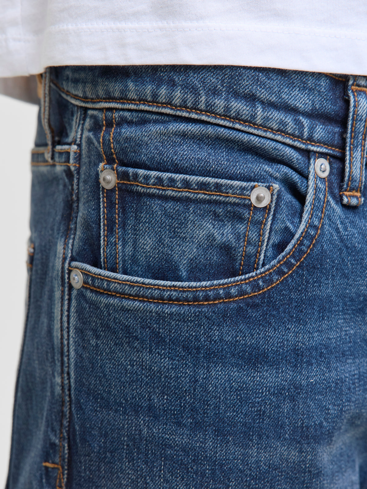 Donkerblauwe straight jeans Jjichris Jack & Jones