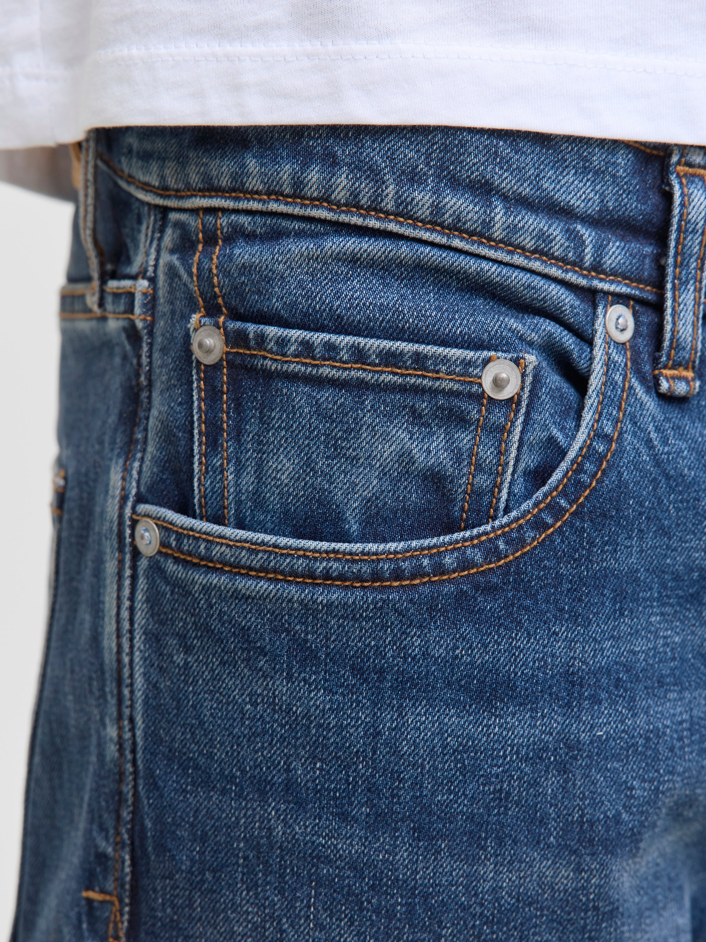 Donkerblauwe straight jeans Jjichris Jack & Jones