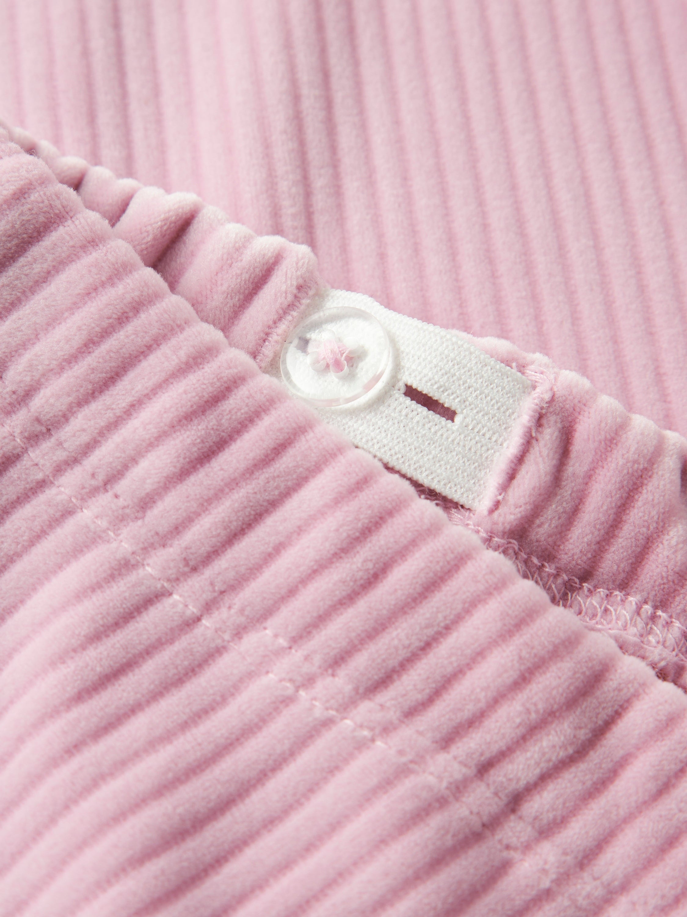 Roze ribfluwelen broek Name It