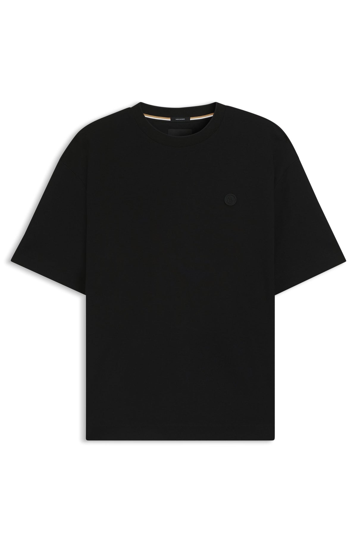 Donkerblauwe t-shirt met ronde hals Hugo Boss