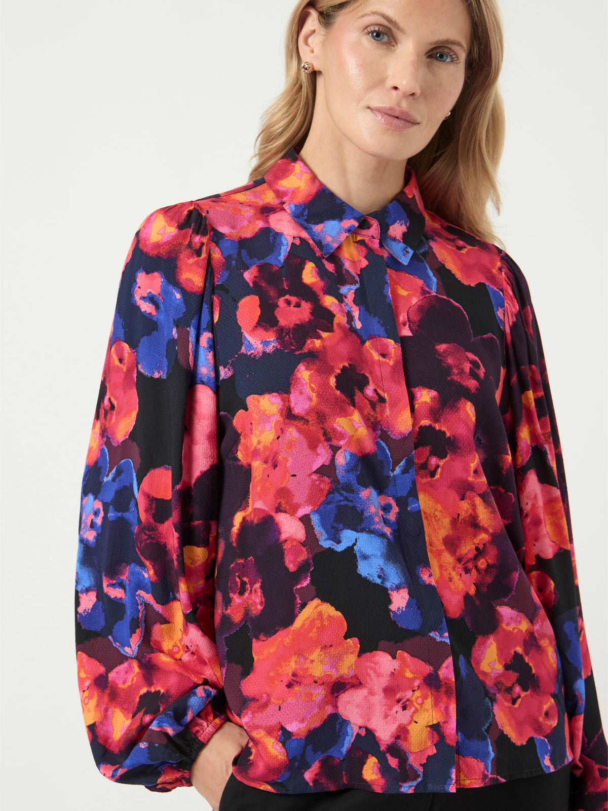 Multicolor blouse in bloemenprint Yasasina Y.A.S