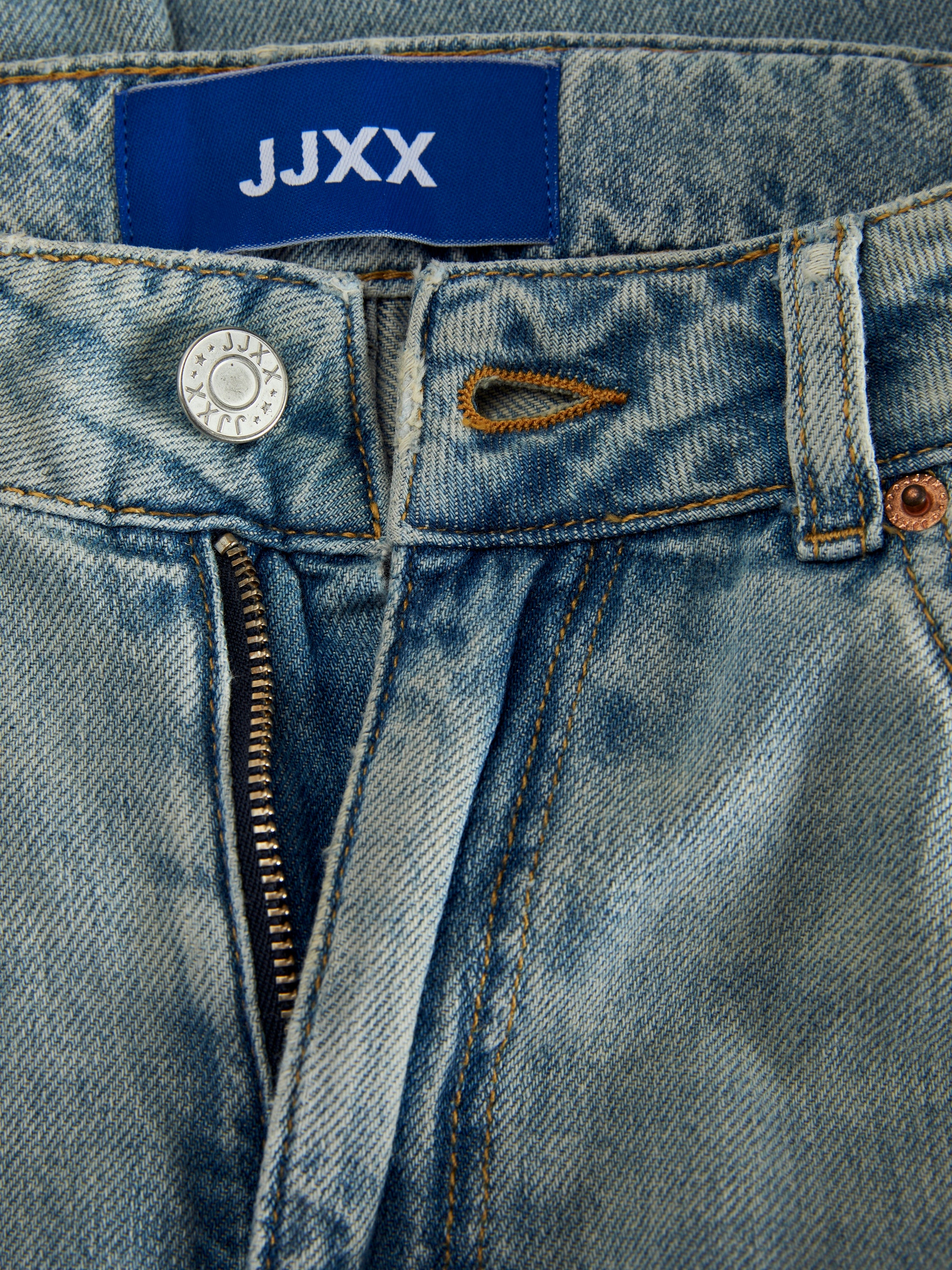 Liwhtblauwe wide leg jeans met hoge taille JJXX