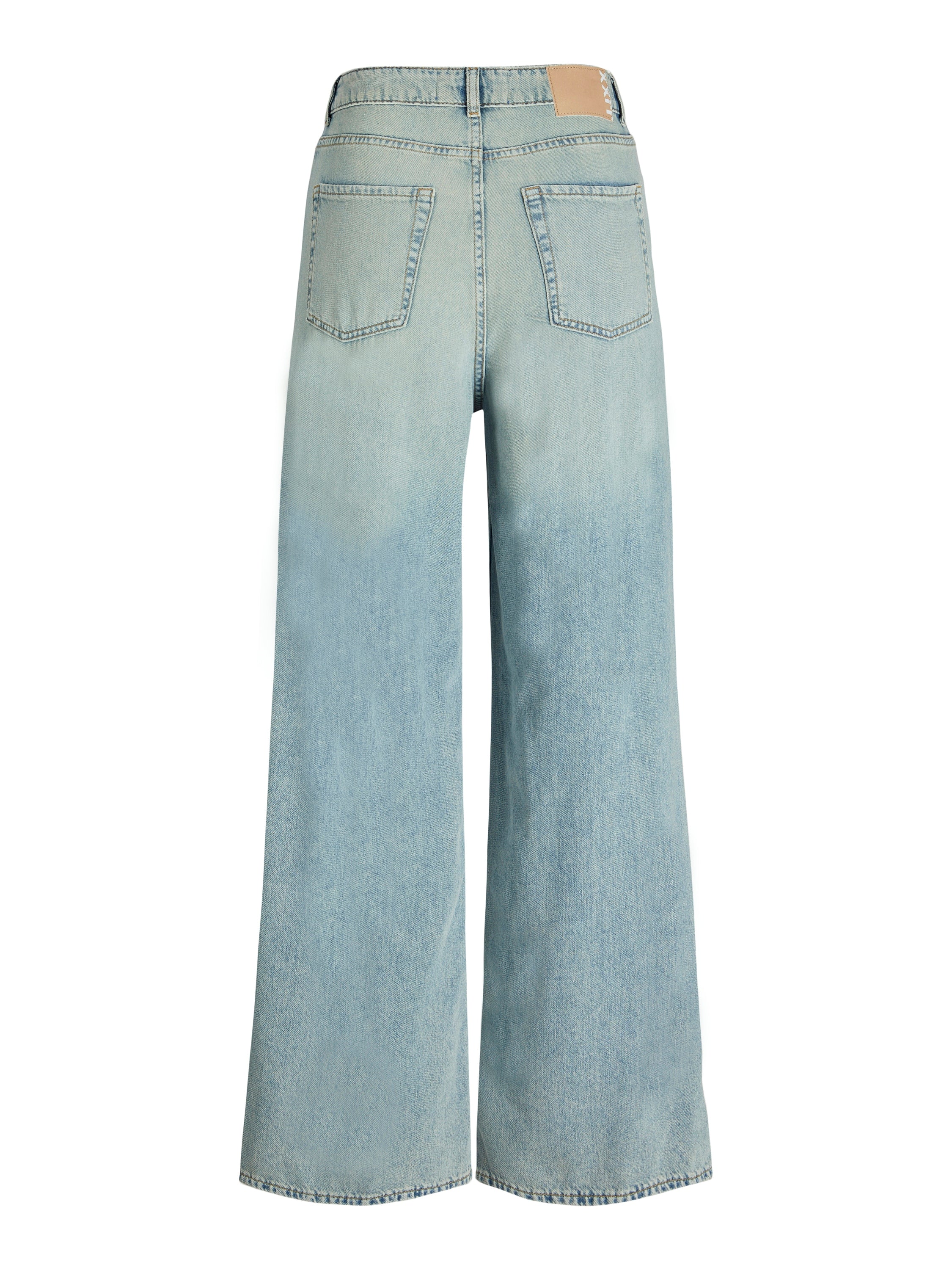 Liwhtblauwe wide leg jeans met hoge taille JJXX